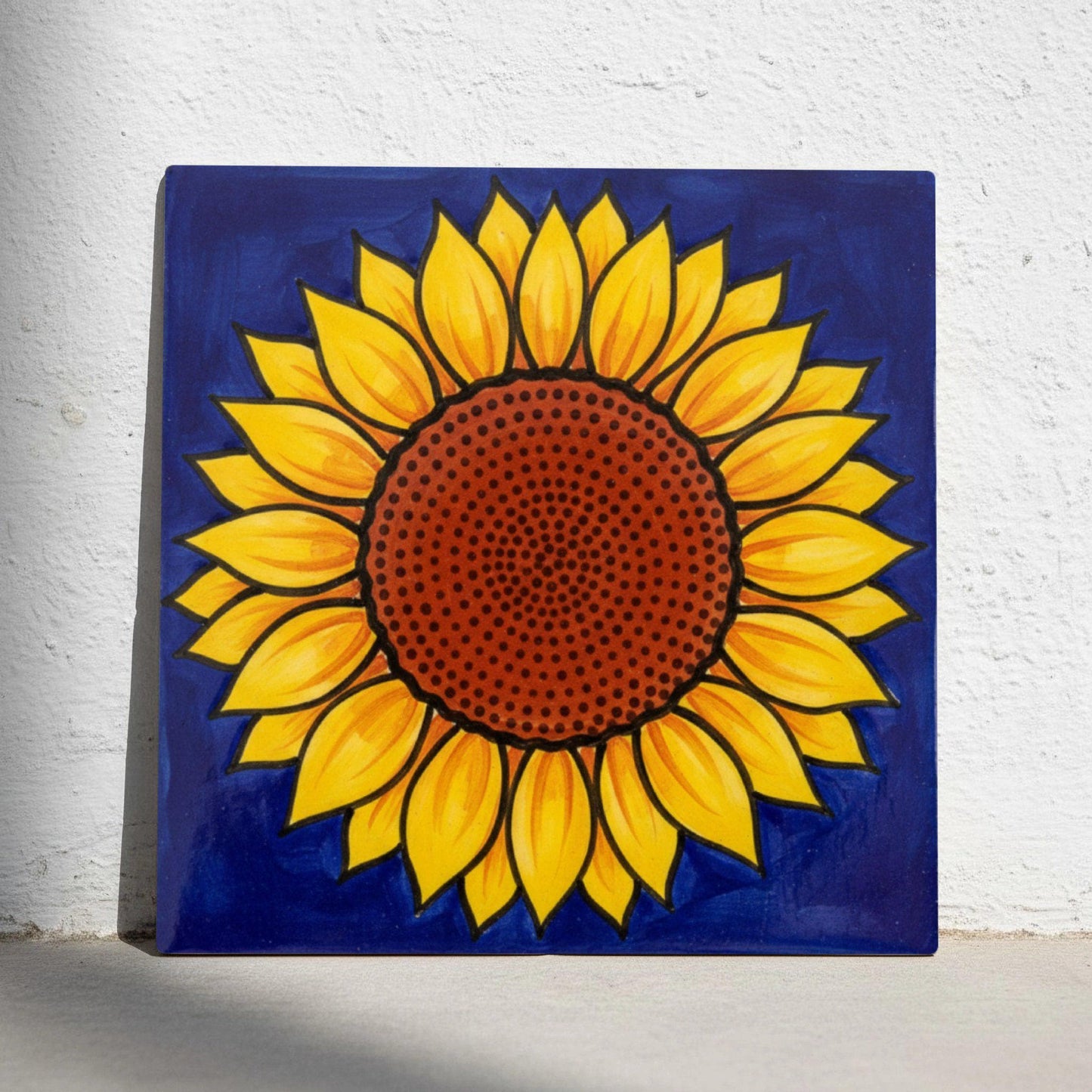 Pop Art Sunflower — Ornamental Ceramic Décor Ceramic Tile