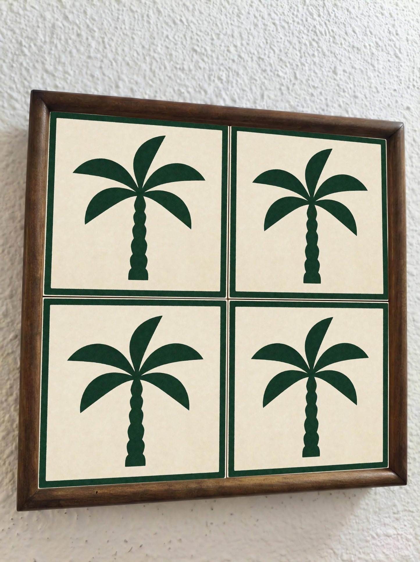Ceramic Tile Palmera árbol minimalista — Timeless Decorative Design