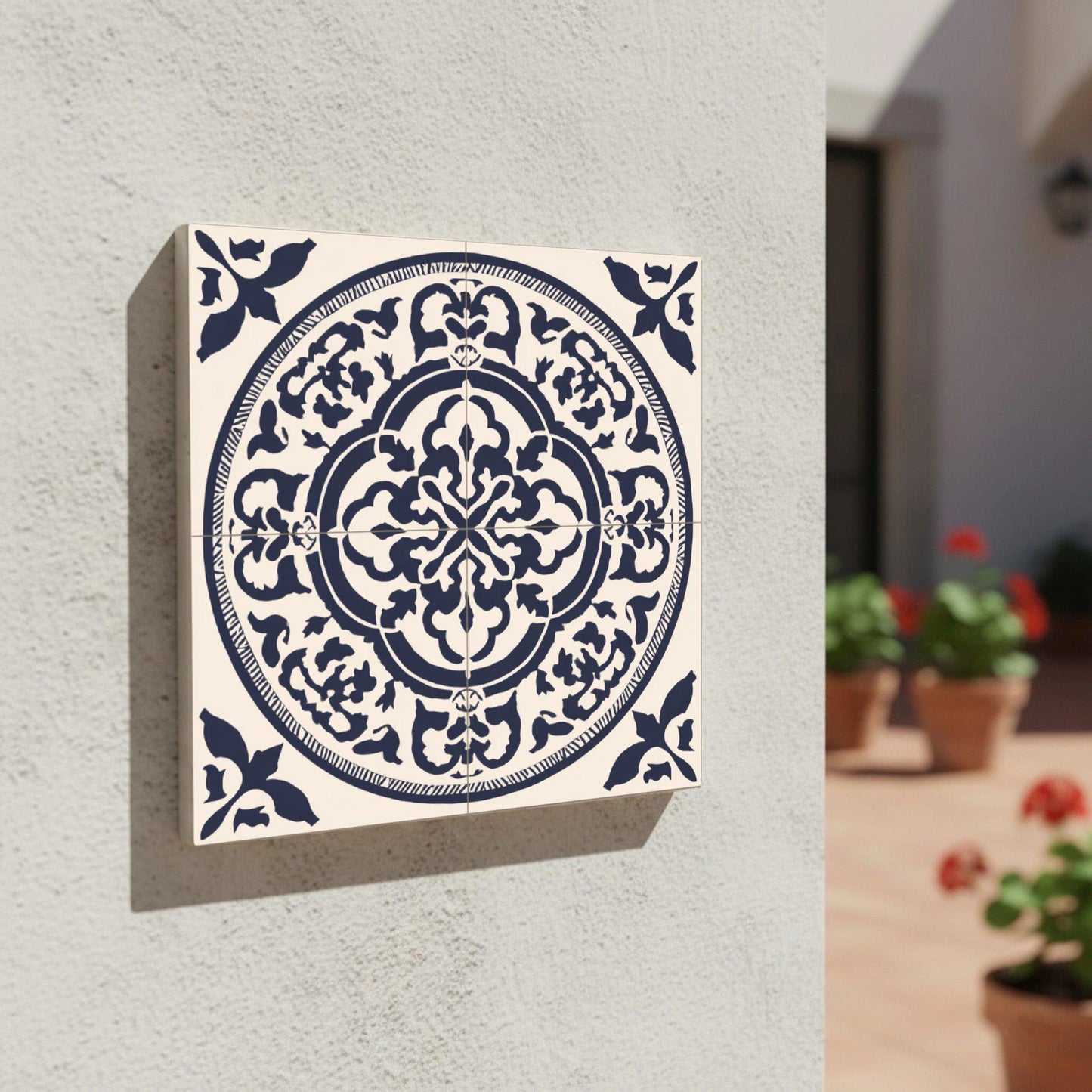Ceramic Tile Stockholm Blue — Modern Geometric Design