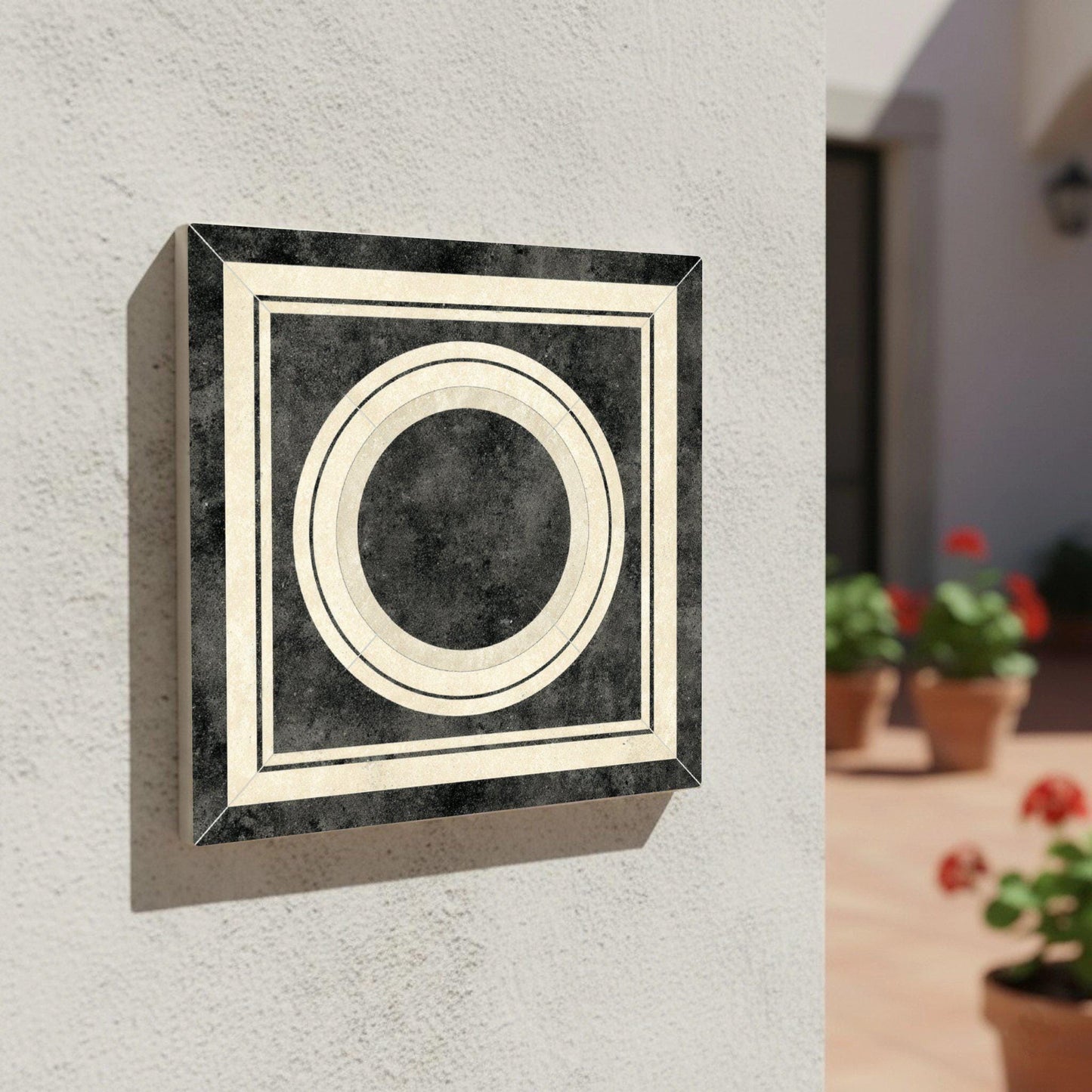 De lujo Monochrome — Contemporary Geometric Décor Decorative Tile