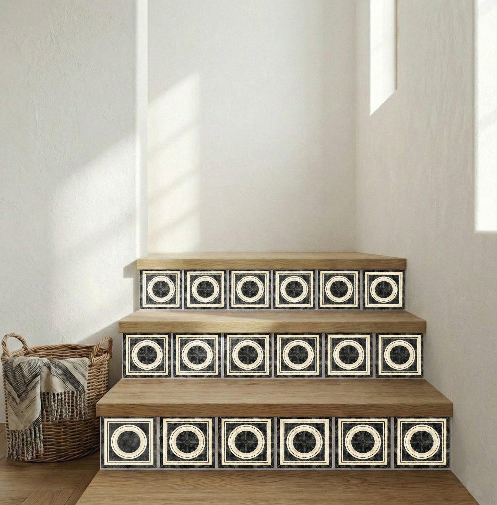 De lujo Monochrome — Contemporary Geometric Décor Decorative Tile