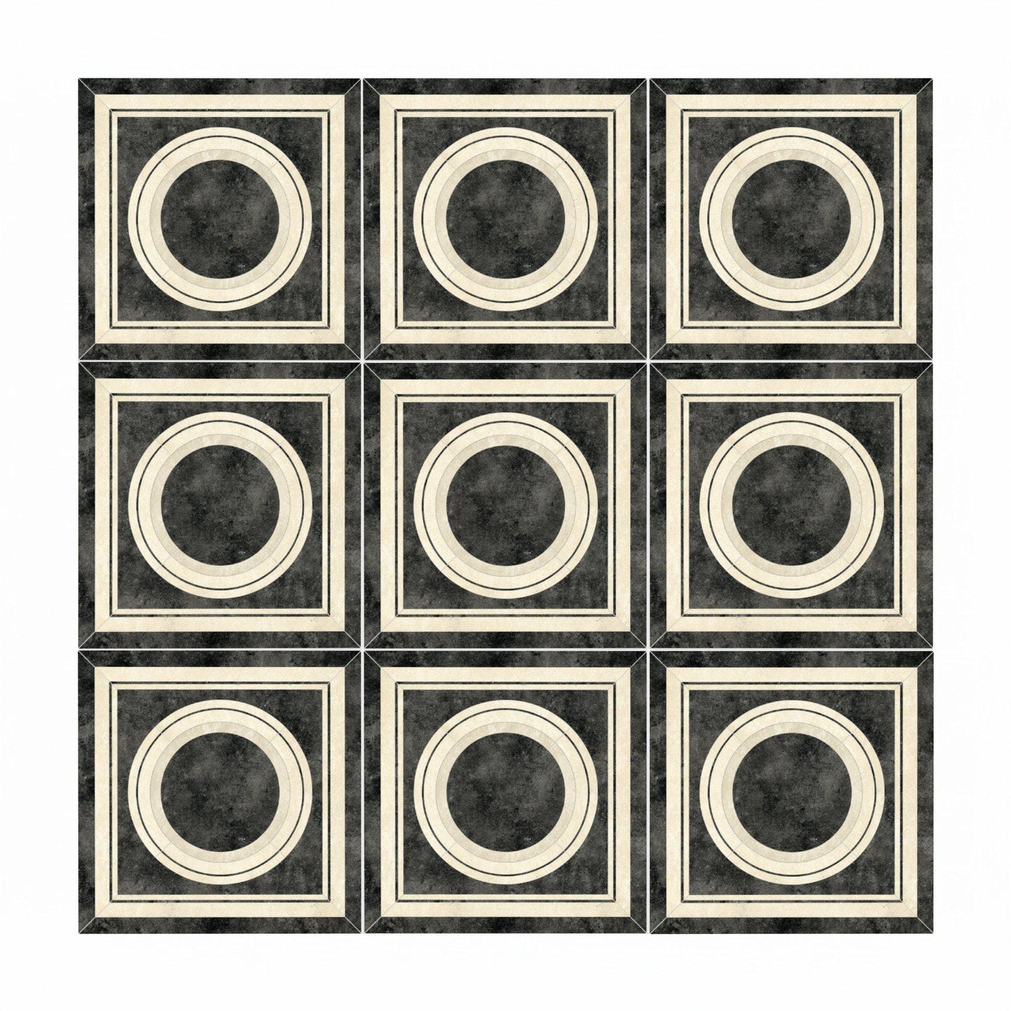De lujo Monochrome — Contemporary Geometric Décor Decorative Tile