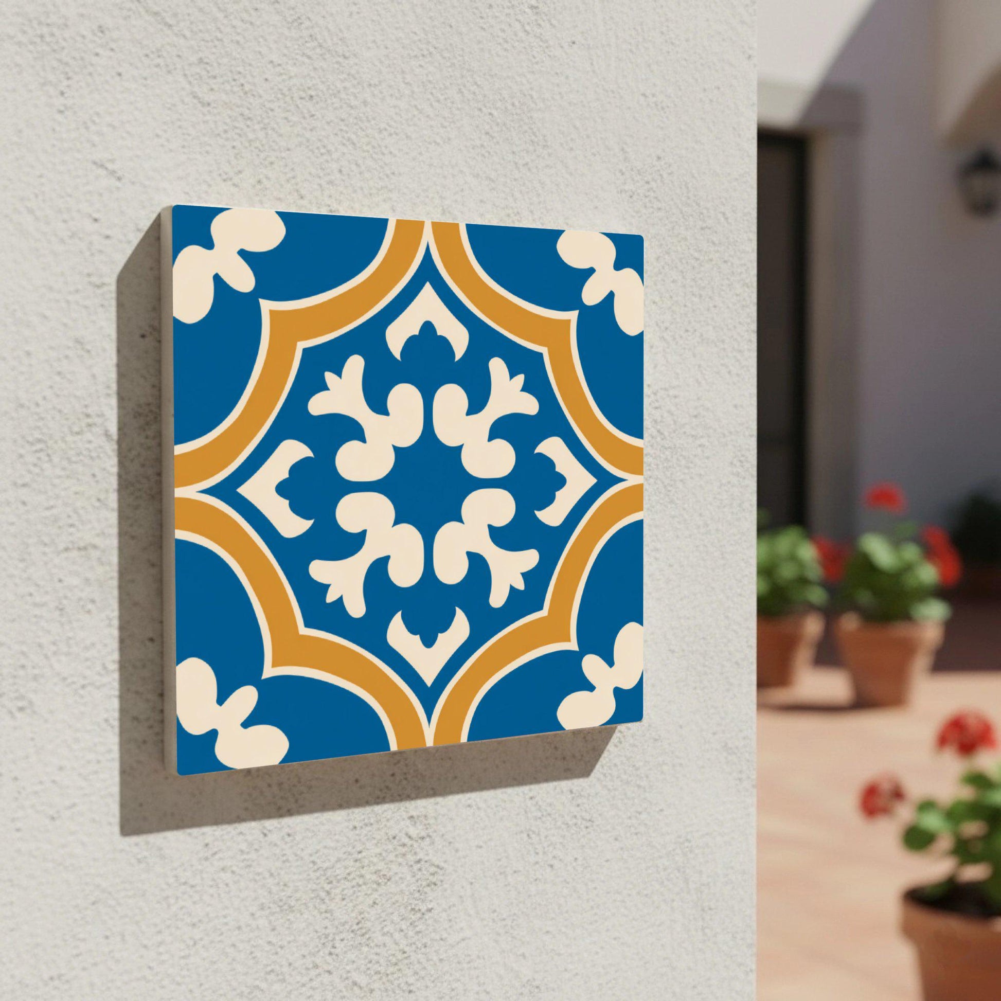 Fliese Neo-Iberian Maritim Heraldisch · Modernes geometrisches Design