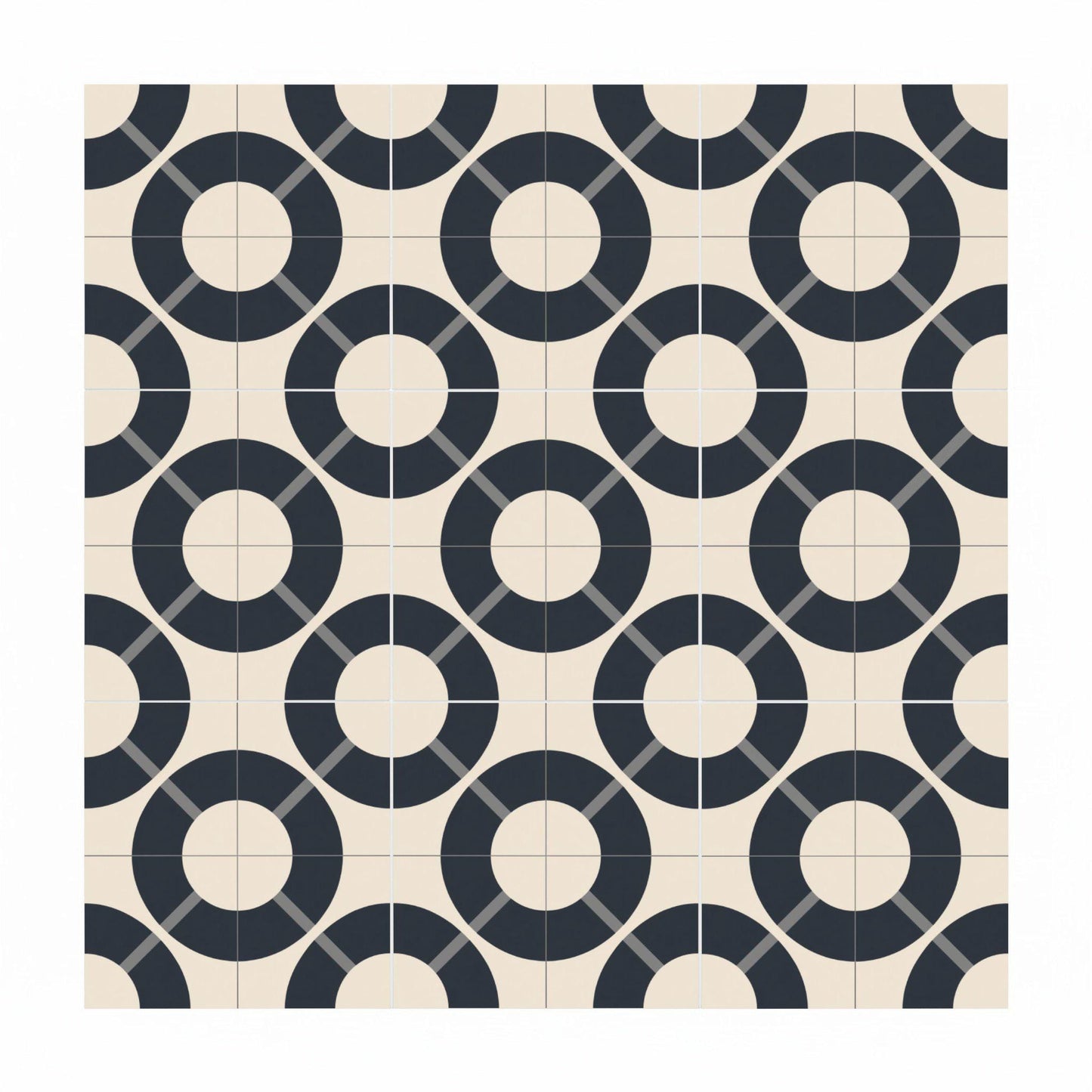 Transit Modernismus · Keramik-Wandfliese — Präzise Linien-Geometrie
