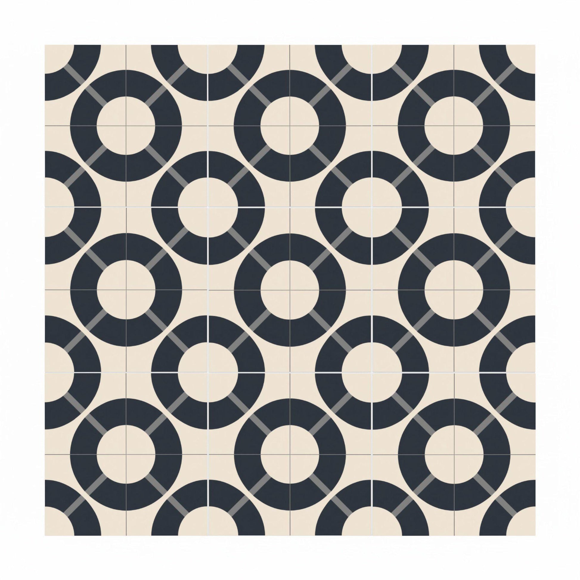 Transit Modernismus · Keramik-Wandfliese — Präzise Linien-Geometrie