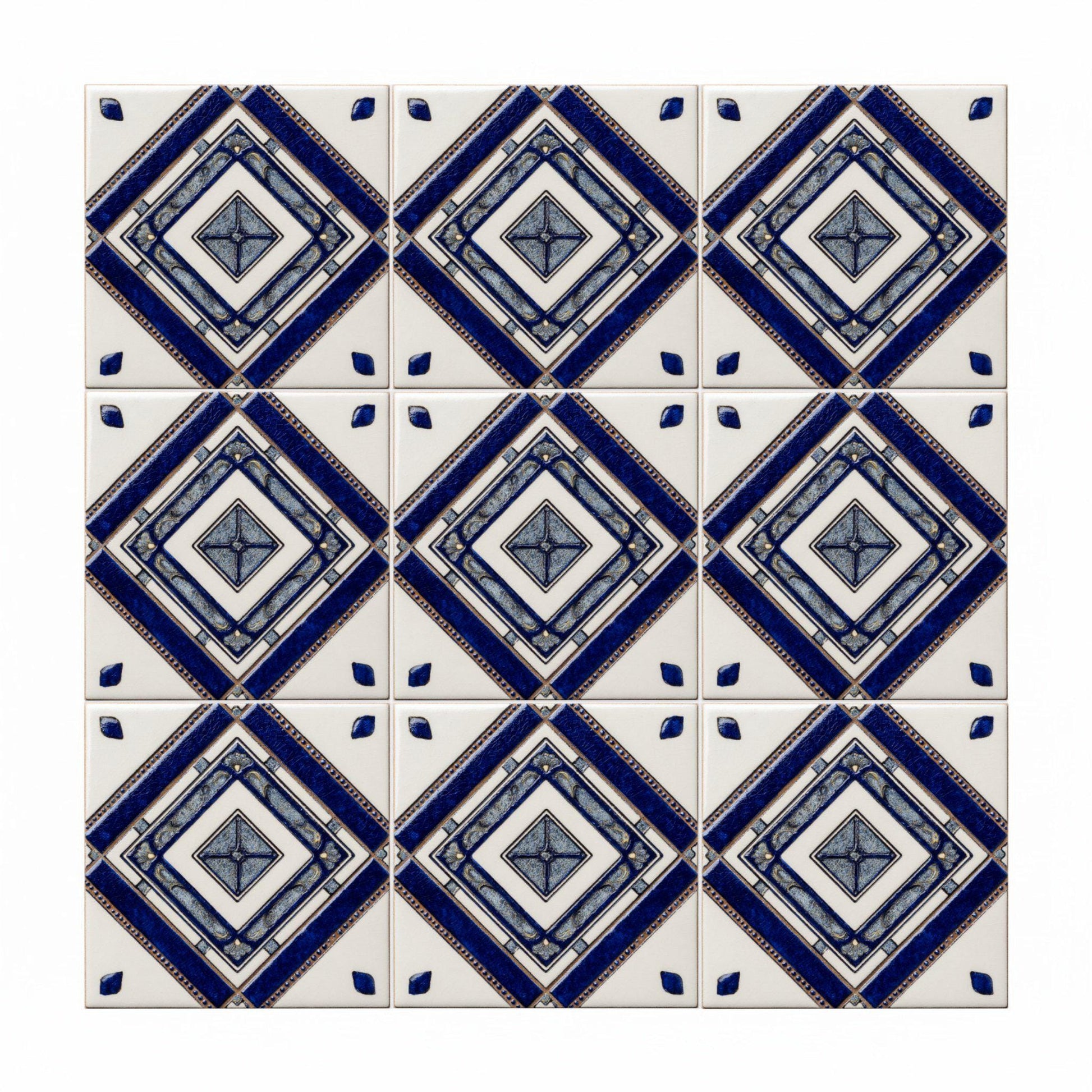 Cobalto Style Monastic Geometry — Precision-Line Geometry Ceramic Tile