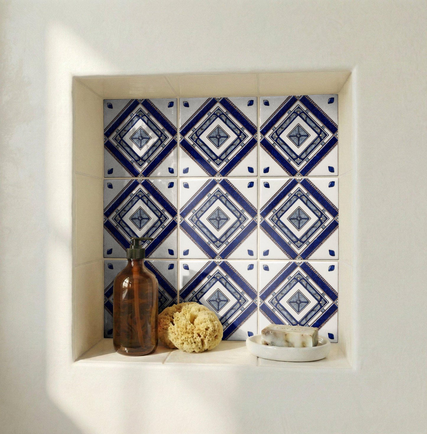 Cobalto Style Monastic Geometry — Precision-Line Geometry Ceramic Tile