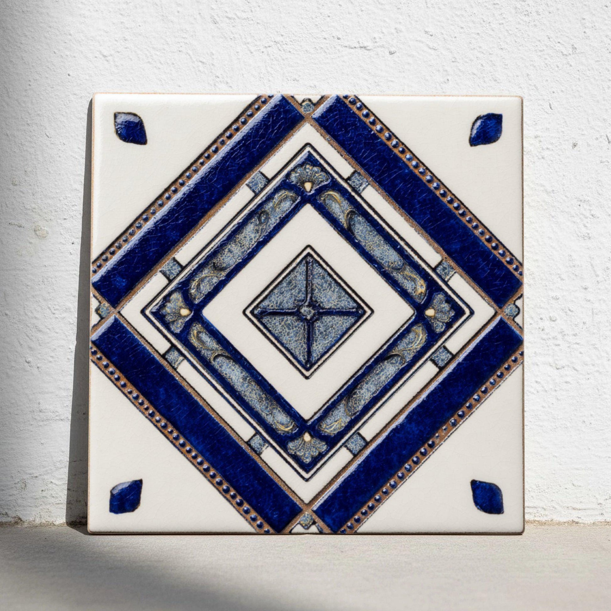 Cobalto Style Monastic Geometry — Precision-Line Geometry Ceramic Tile