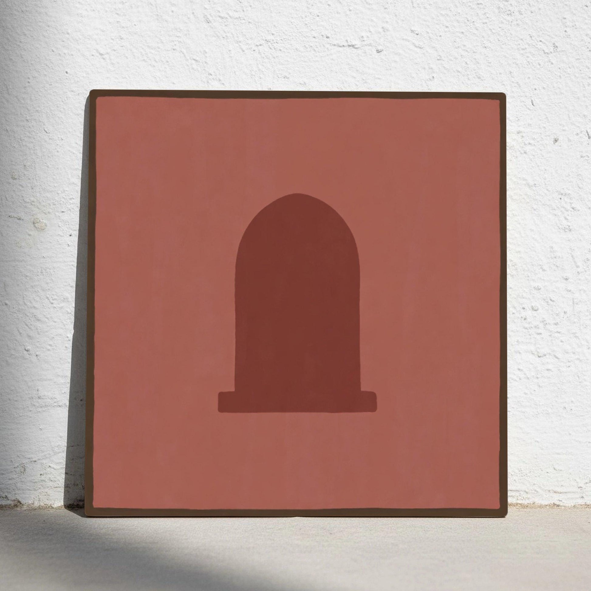 Azulejo Terracotta Arco Minimalista — Stile Mediterraneo