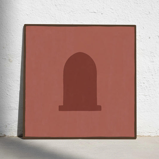 Azulejo Terracota arco minimalista