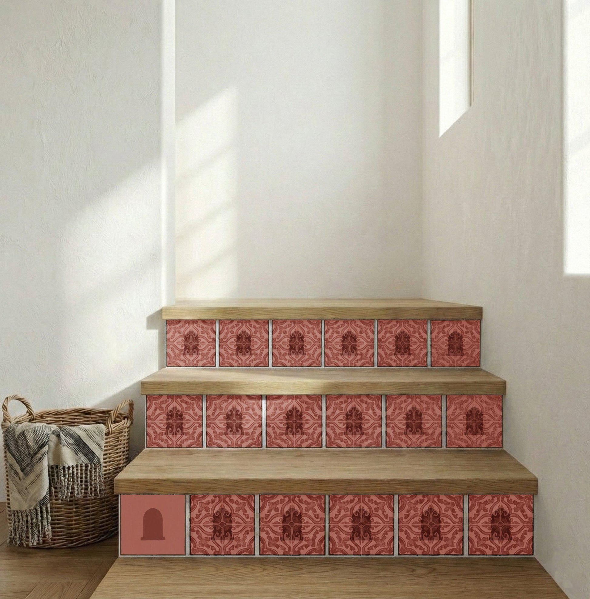 Azulejo Terracotta Arco Minimalista — Stile Mediterraneo