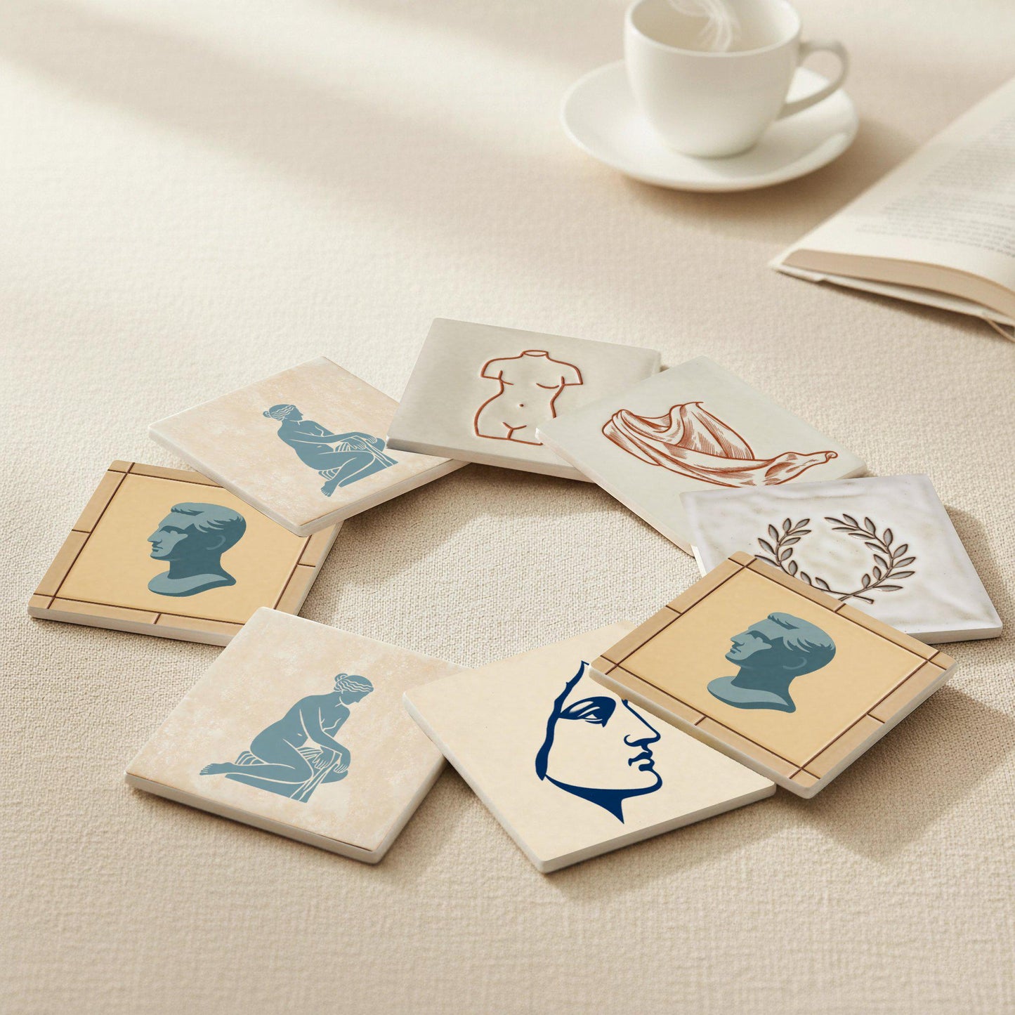 Posavasos Griega de Mykonos