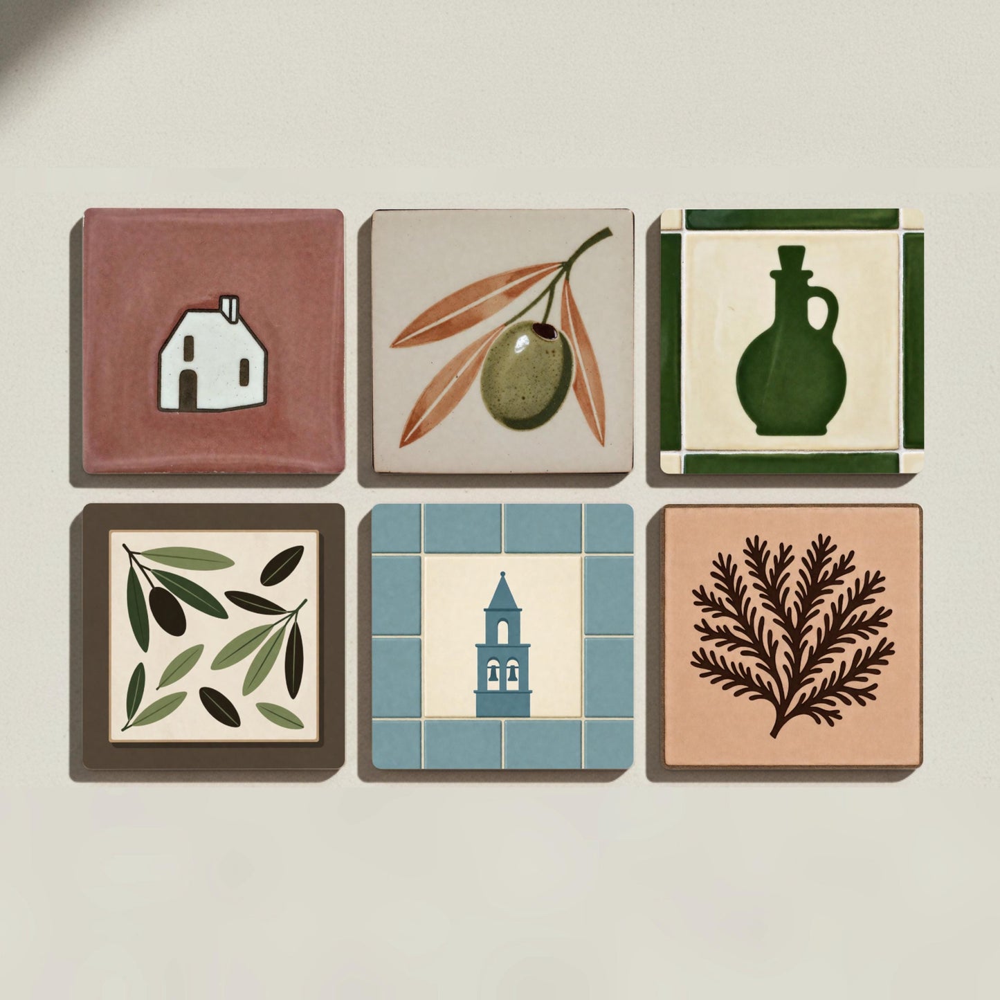 Posavasos Ibiza Mediterranean Tile