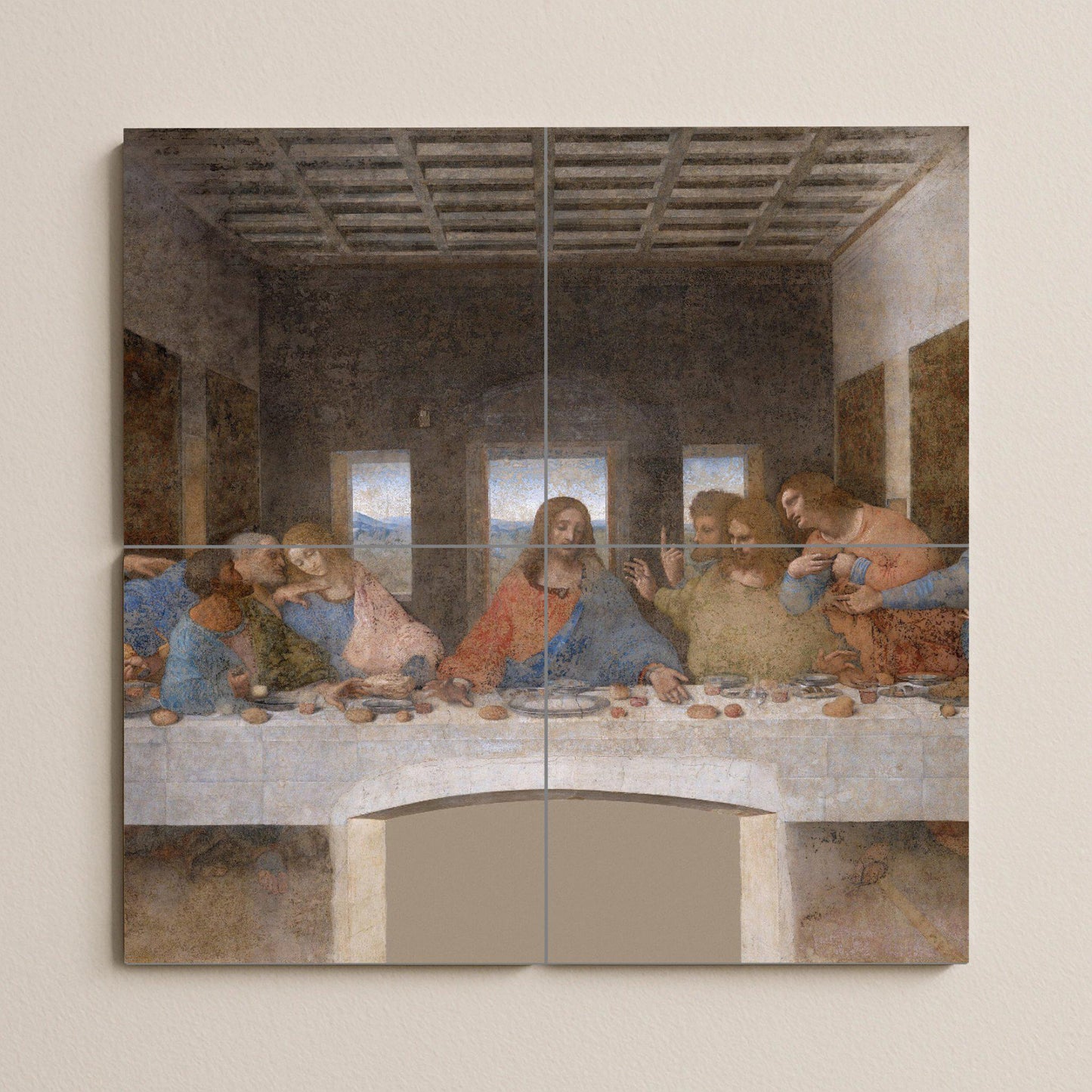 Última Cena of Leonardo da Vinci · Ceramic Wall Mural — Folk & Ornamental Art