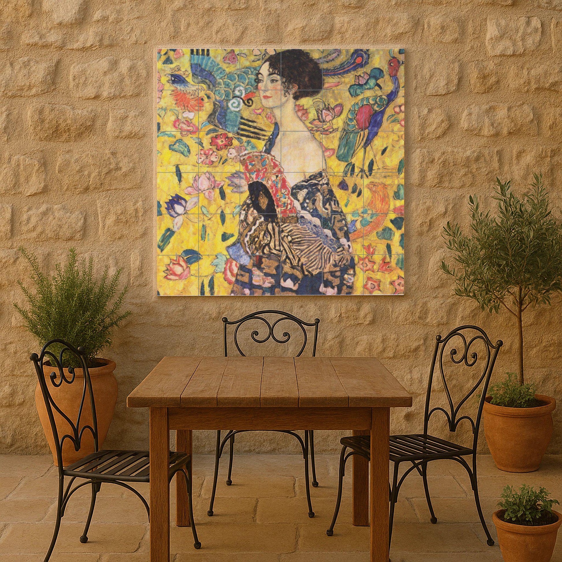La dama del abanico de Gustav Klimt
