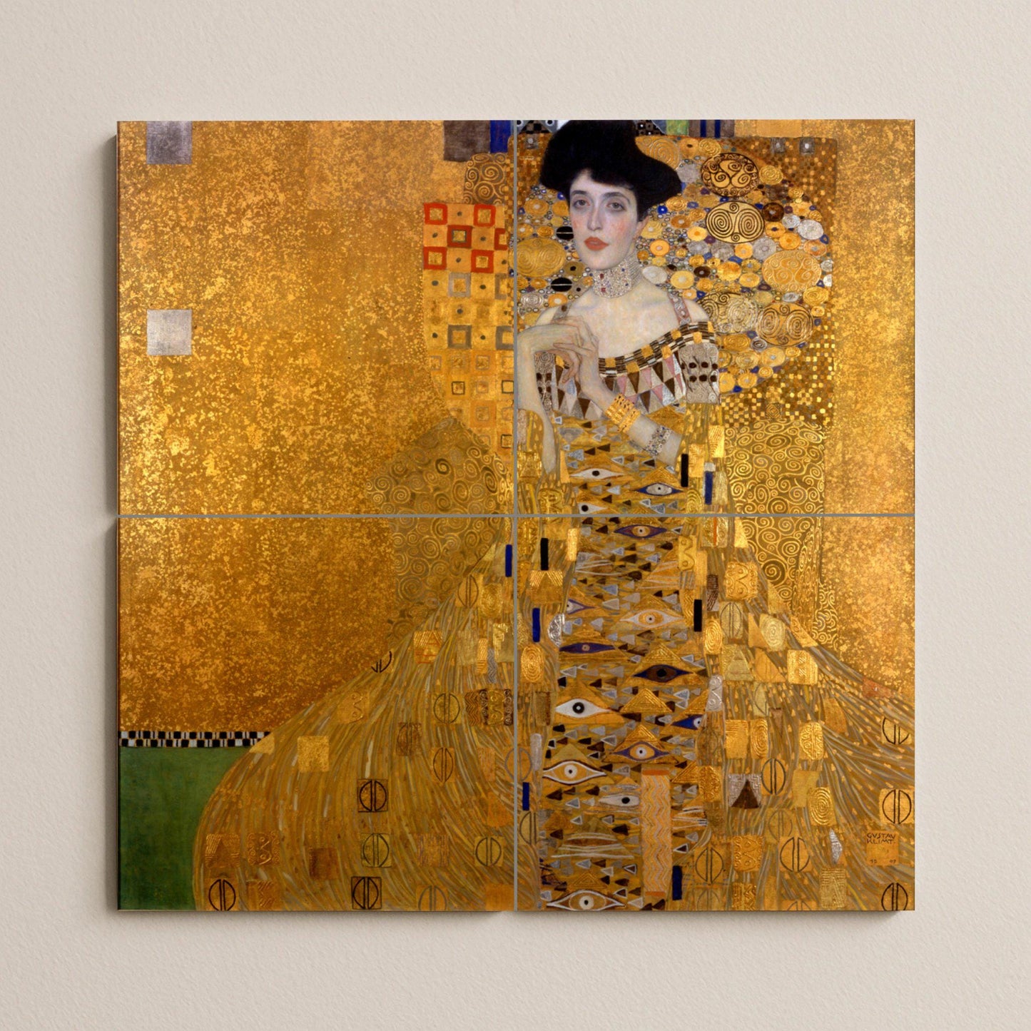 Retrato de Adele Bloch-Bauer I Mural de azulejos de cerámica