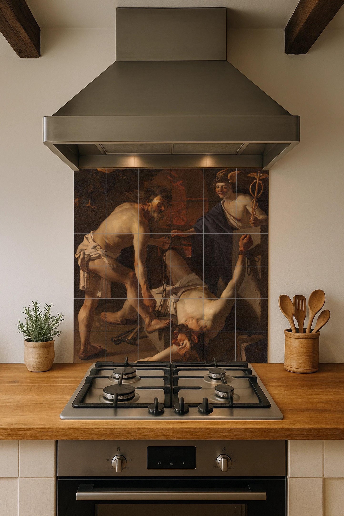 Mural de cerámica de Prometeo encadenado