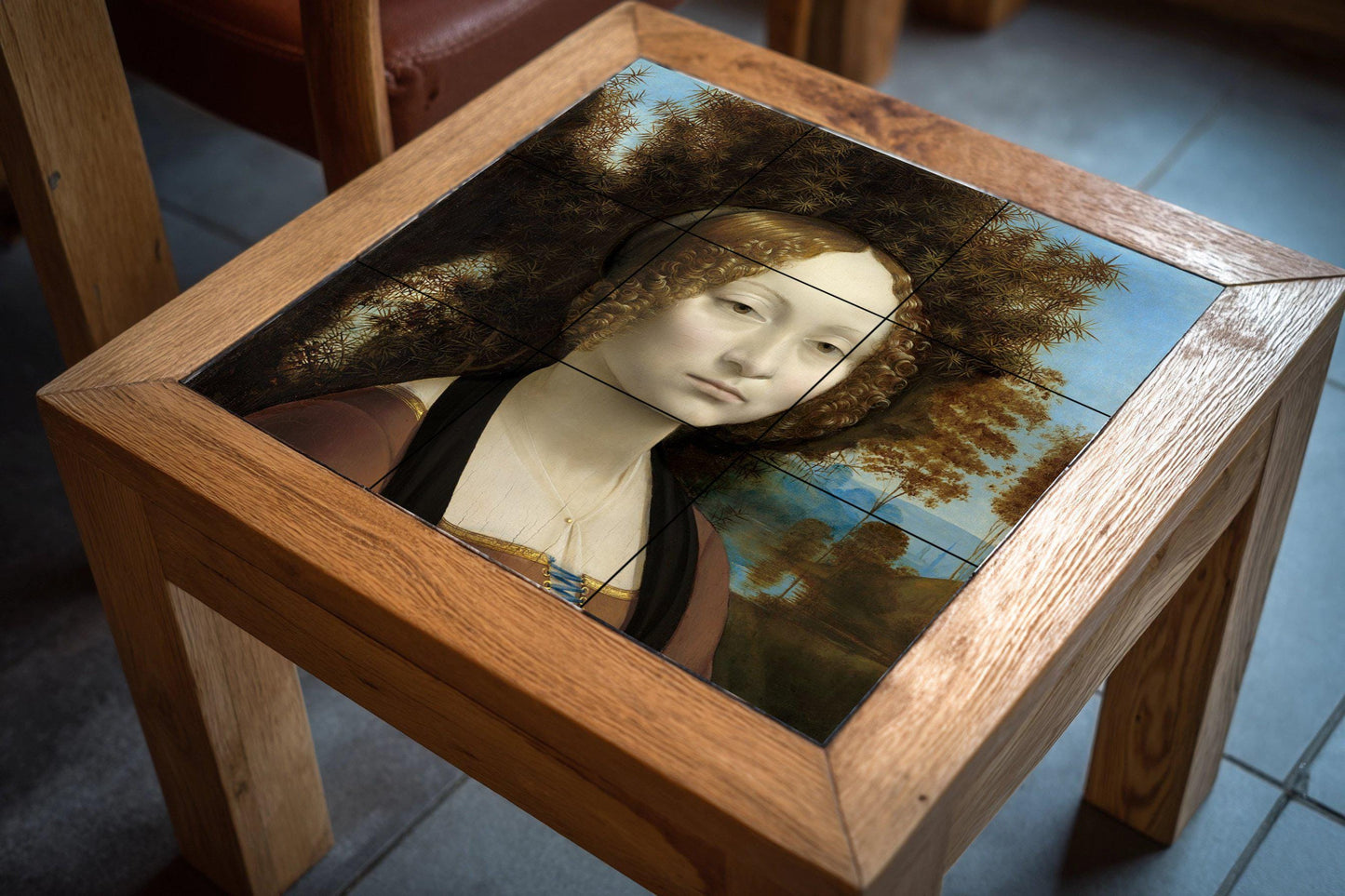 Ceramic Tile Mural: Ginevra de’ Benci — Folk & Ornamental Art