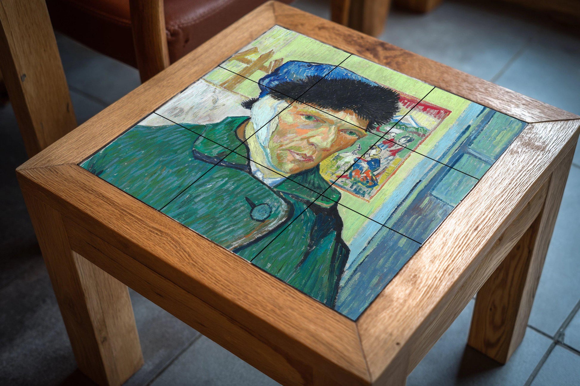 Mural de cerámica "Autorretrato con la oreja vendada"
