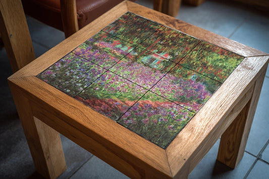 In the Garden of the Artista of Giverny — Ornamental Wall Panel · Ceramic Tile Mural