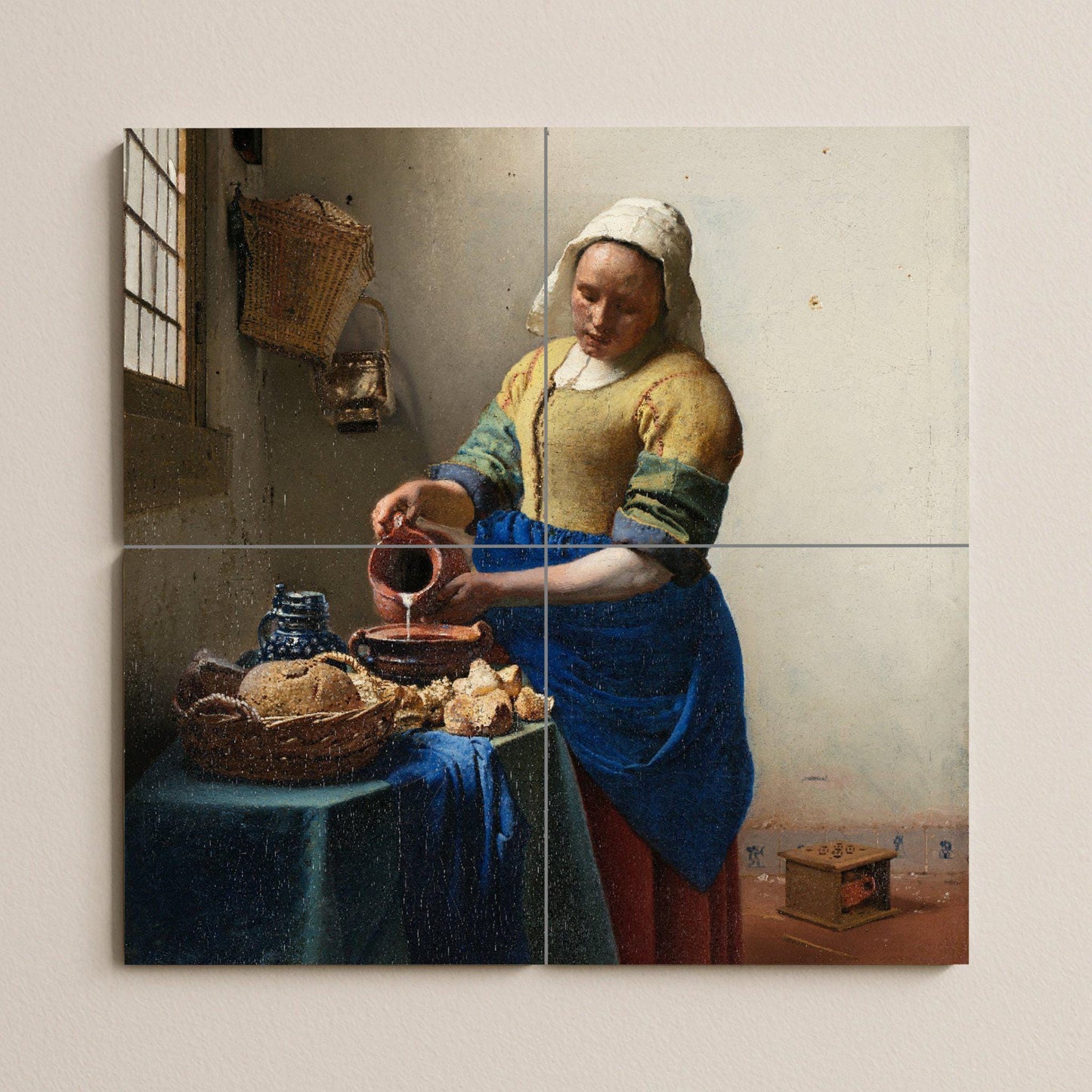 "la lechera — Murale in Piastrelle di Ceramica · Arte Popolare e Ornamentale