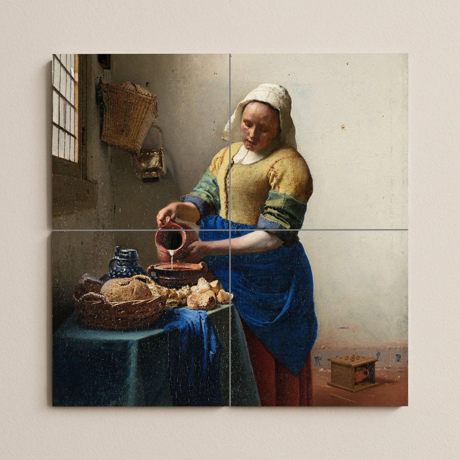 "la lechera — Murale in Piastrelle di Ceramica · Arte Popolare e Ornamentale