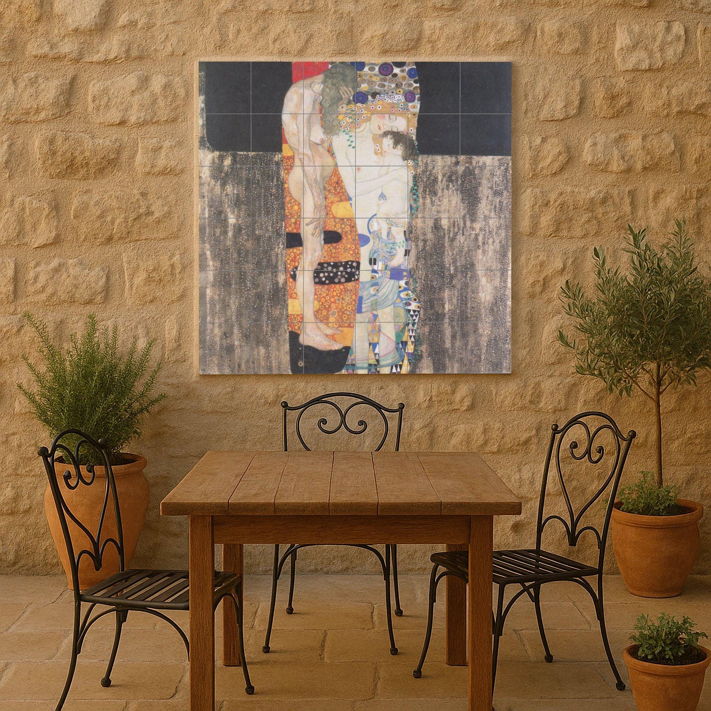 Las tres edades de la mujer — Decorative Pattern Mural · Ceramic Tile Mural
