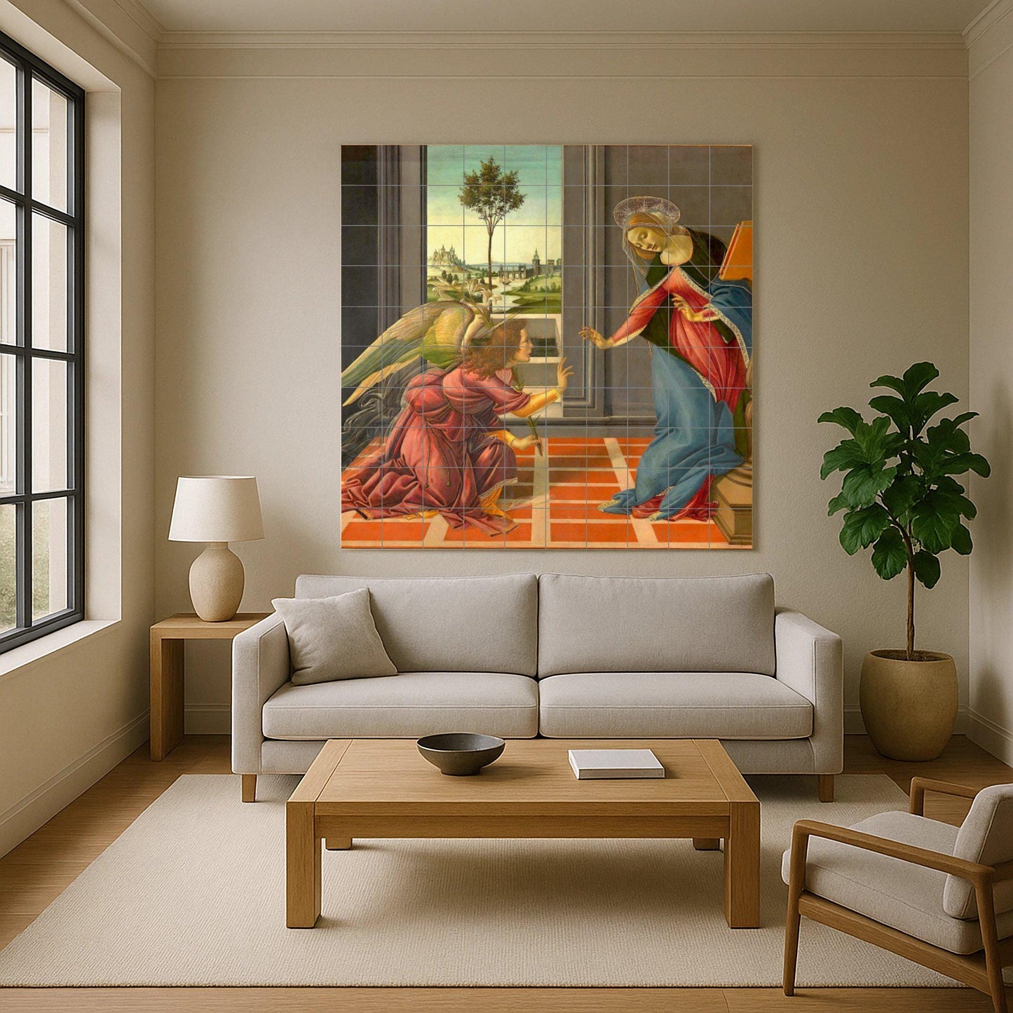 Anunciación — Ornamental Wall Panel · Ceramic Tile Mural