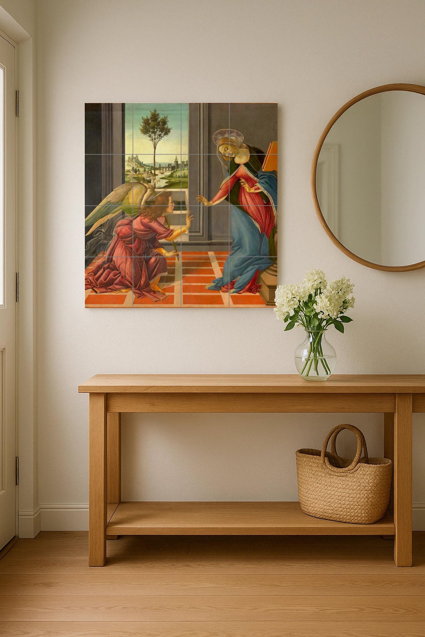 Anunciación — Ornamental Wall Panel · Ceramic Tile Mural