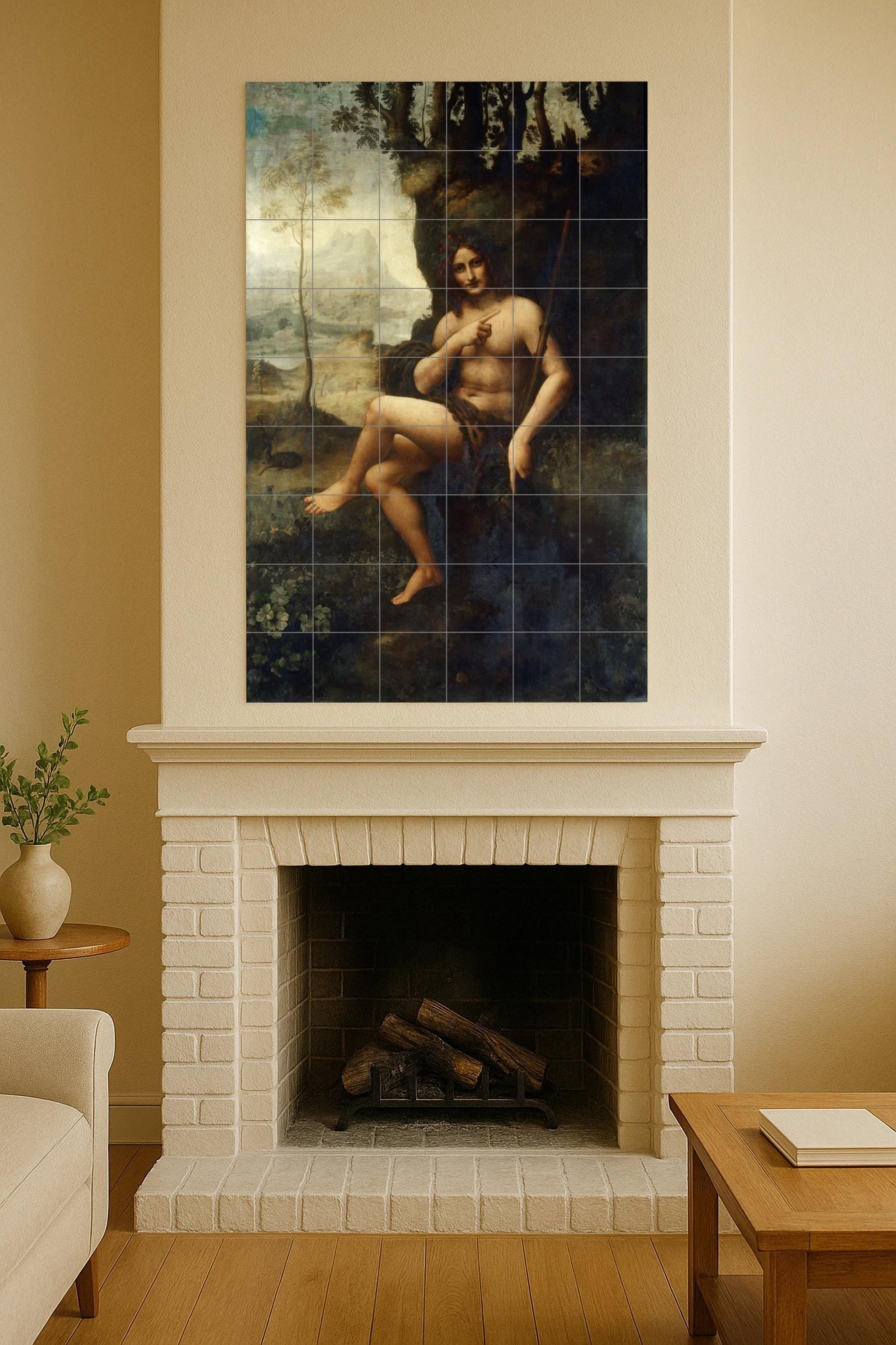 Ceramic Tile Mural: Baco — Ornamental Wall Panel