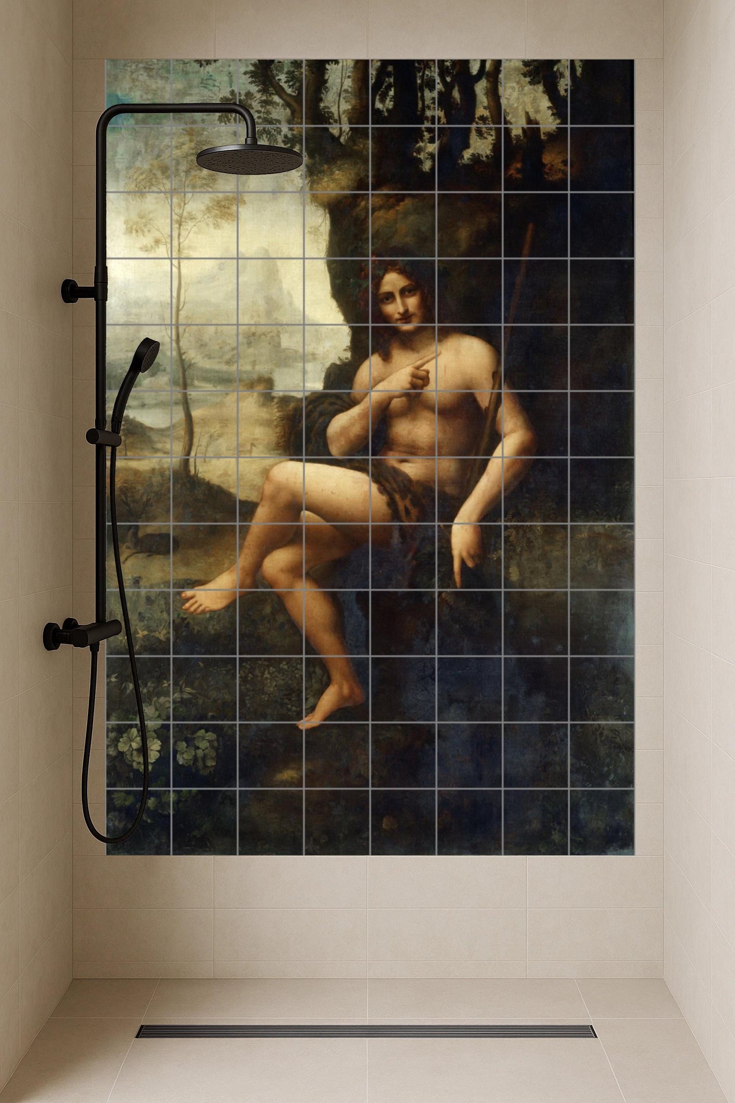 Ceramic Tile Mural: Baco — Ornamental Wall Panel
