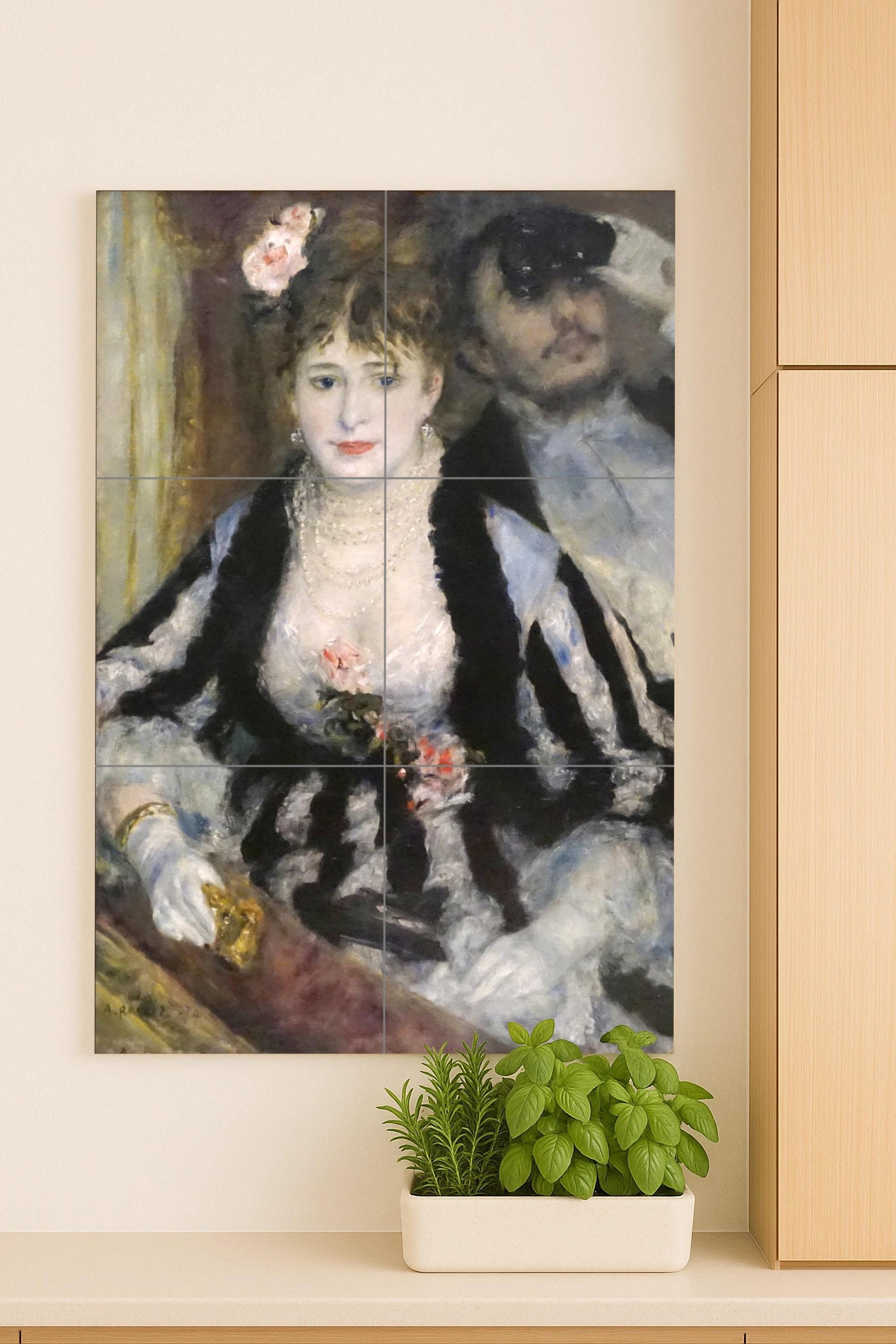 Loge — Folk-Art Décor · Ceramic Tile Mural