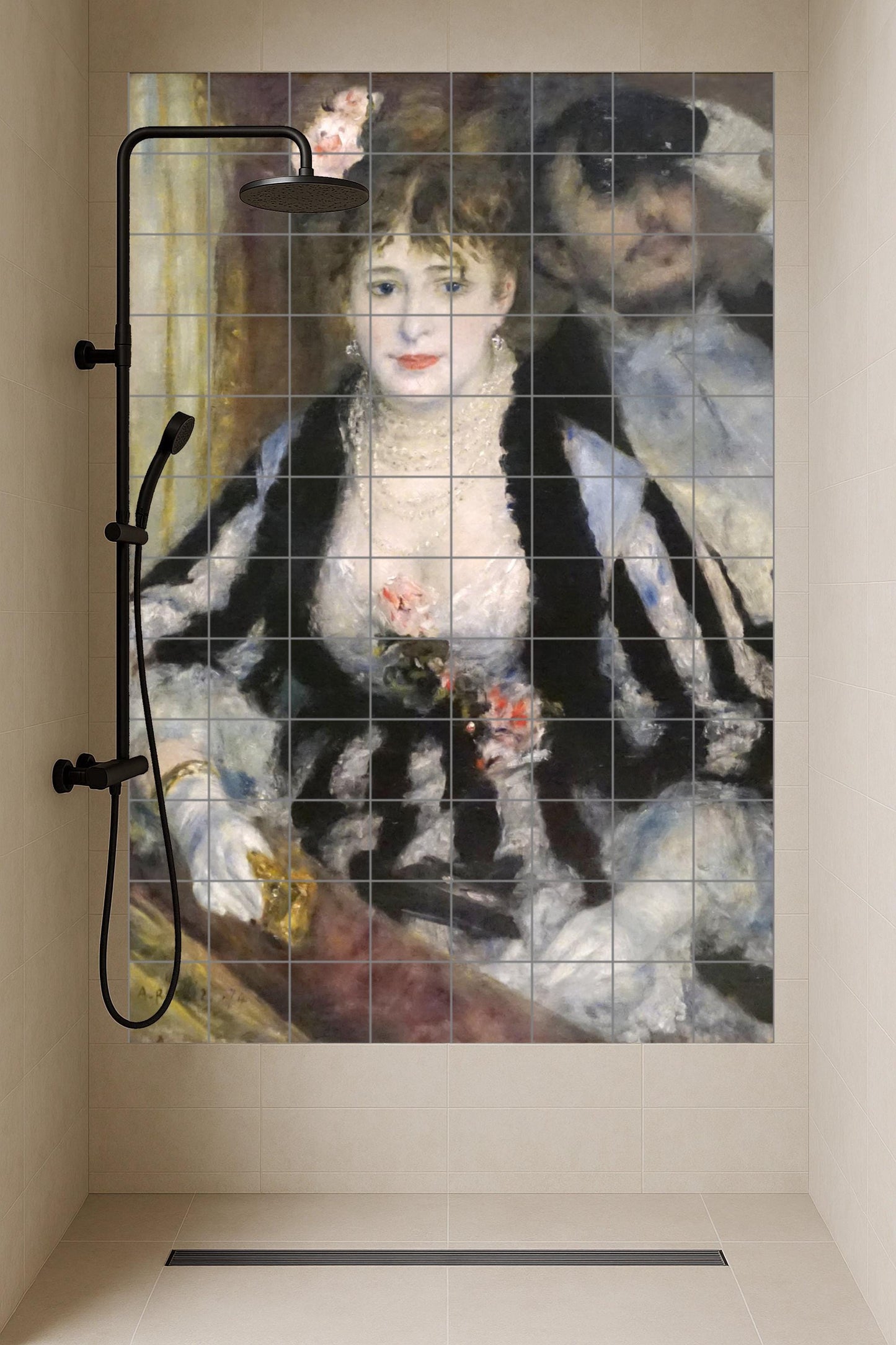Loge — Folk-Art Décor · Ceramic Tile Mural
