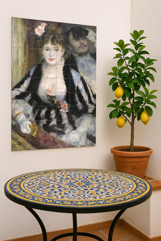 Loge — Folk-Art Décor · Ceramic Tile Mural
