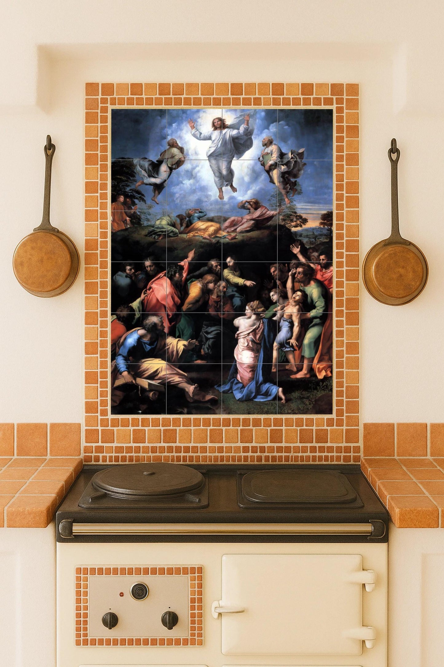 Transfiguración — Folk-Art Décor · Tile Wall Art