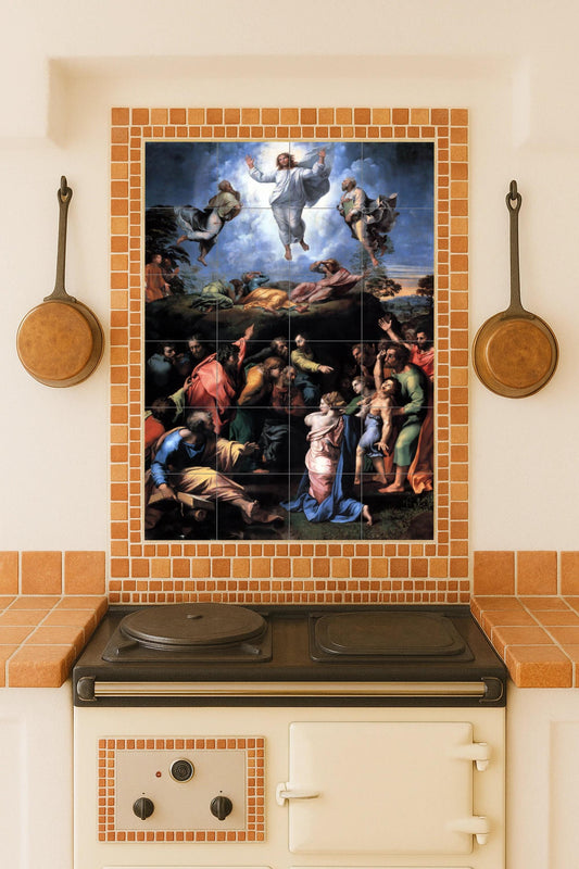 Transfiguración — Folk-Art Décor · Tile Wall Art