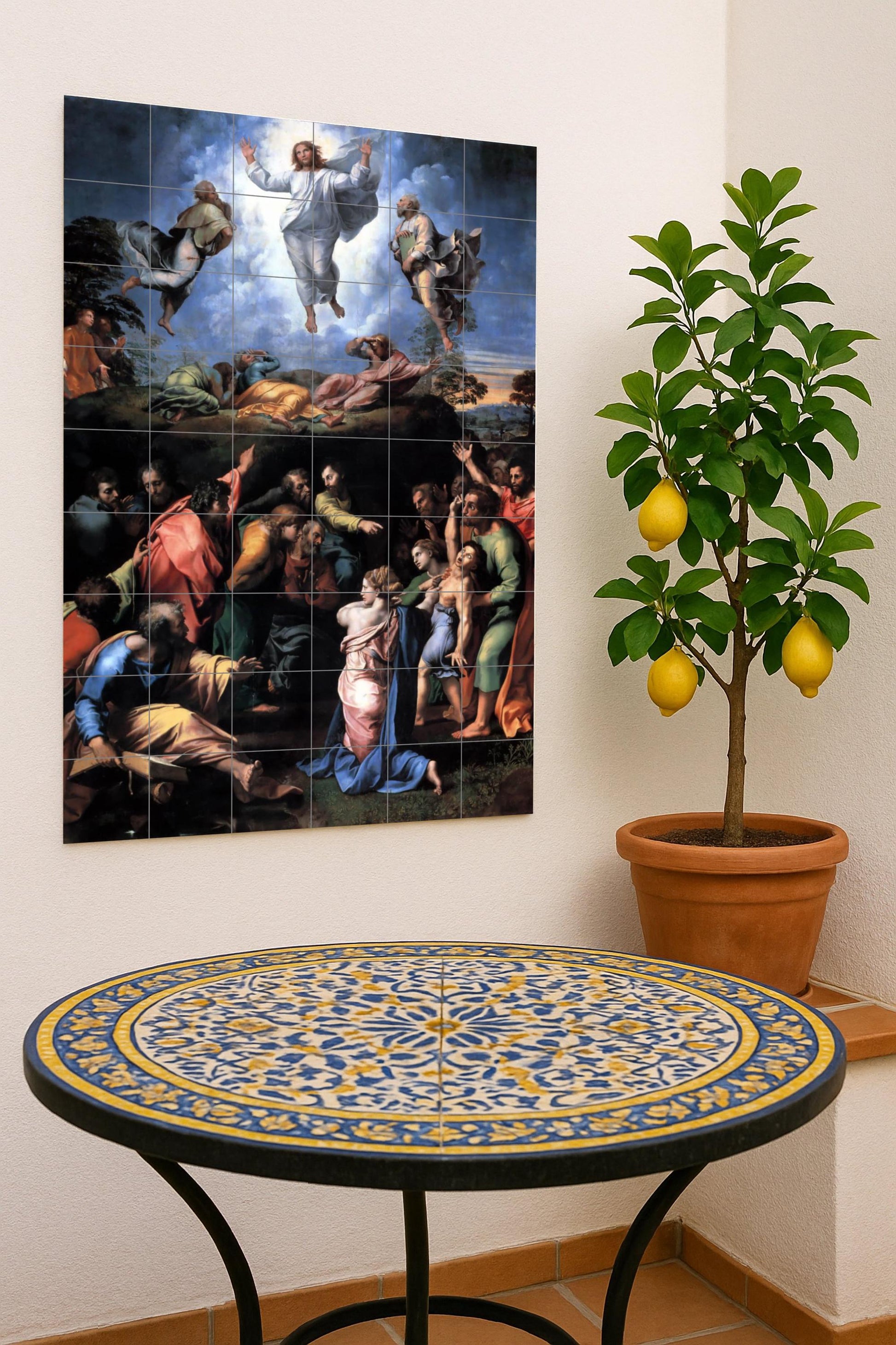 Transfiguración — Folk-Art Décor · Tile Wall Art