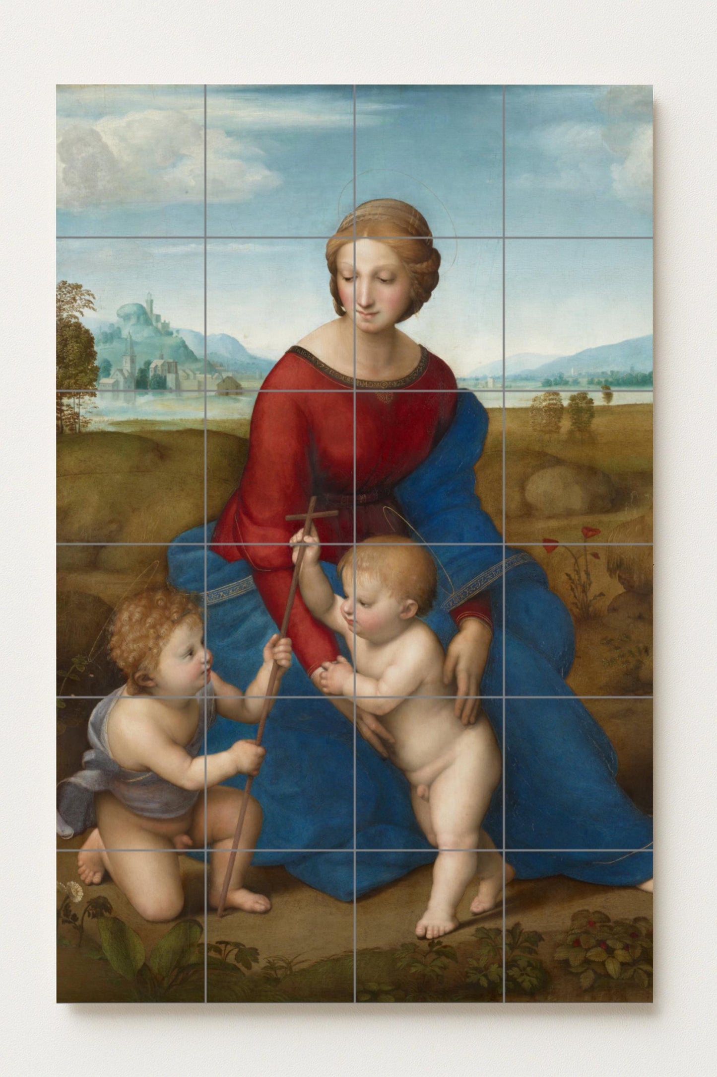Mural de cerámica de la Virgen de los Prados