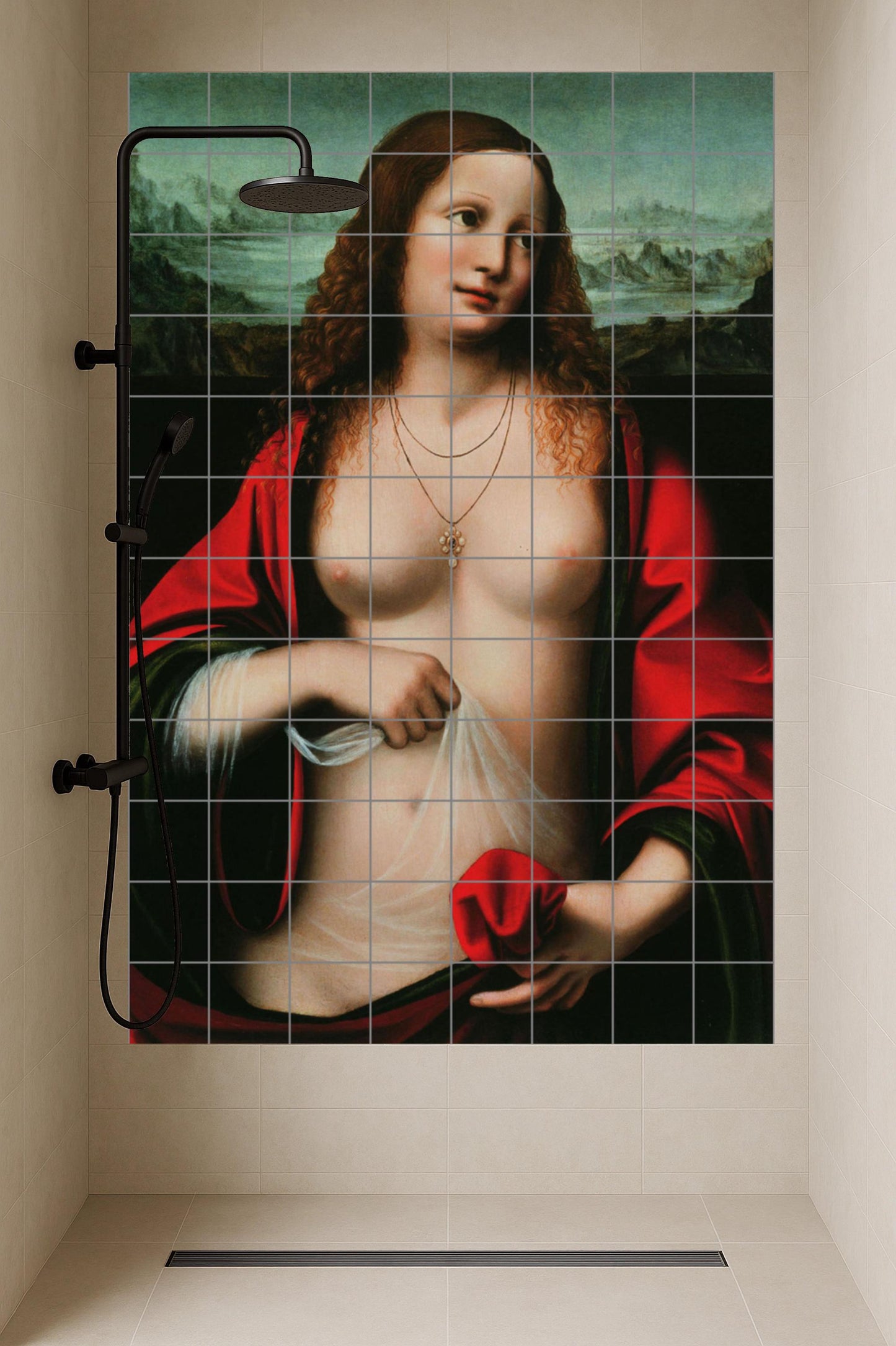 Mary Magdalena — Folk-Art Décor · Tile Wall Art