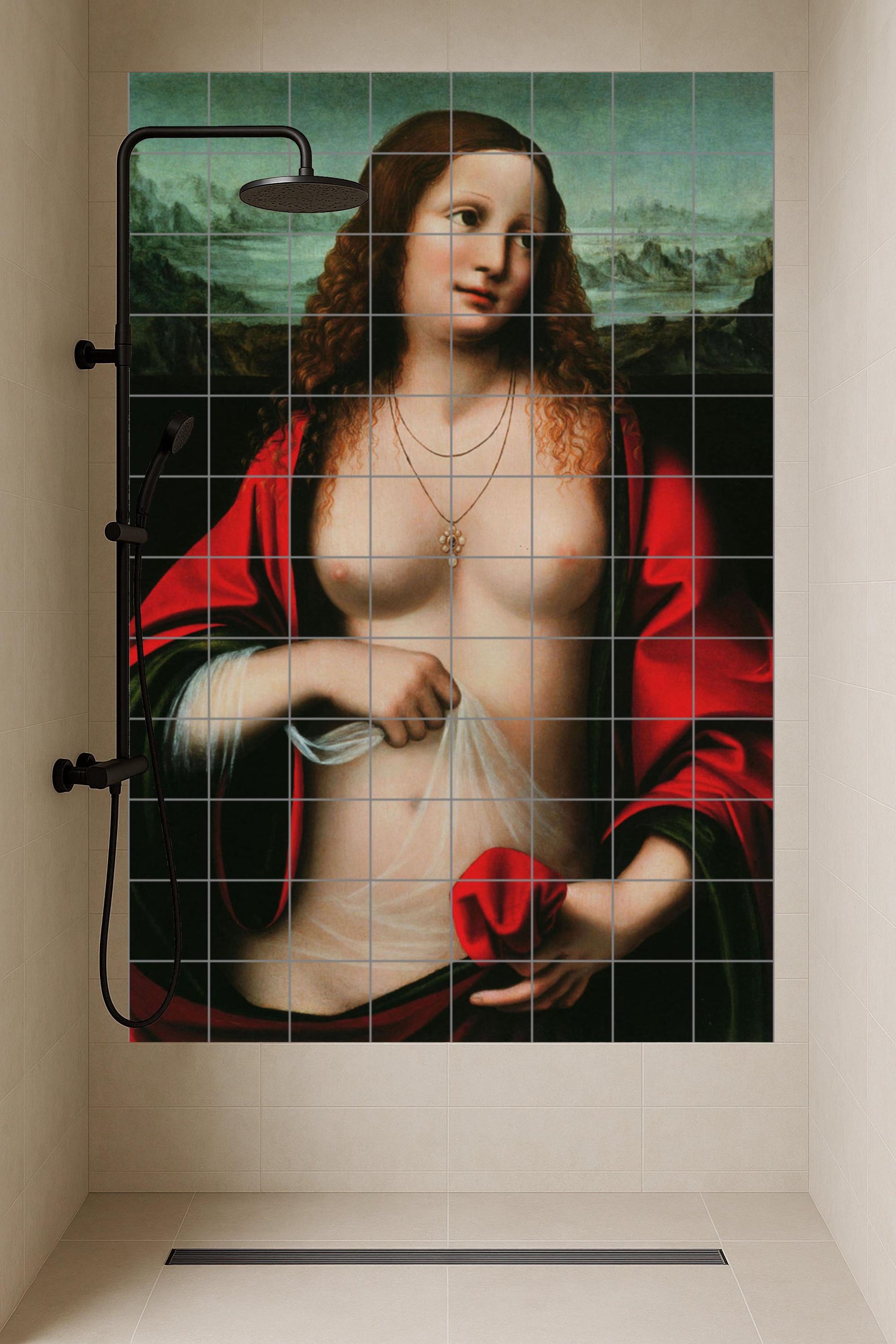 Mary Magdalena — Folk-Art Décor · Tile Wall Art