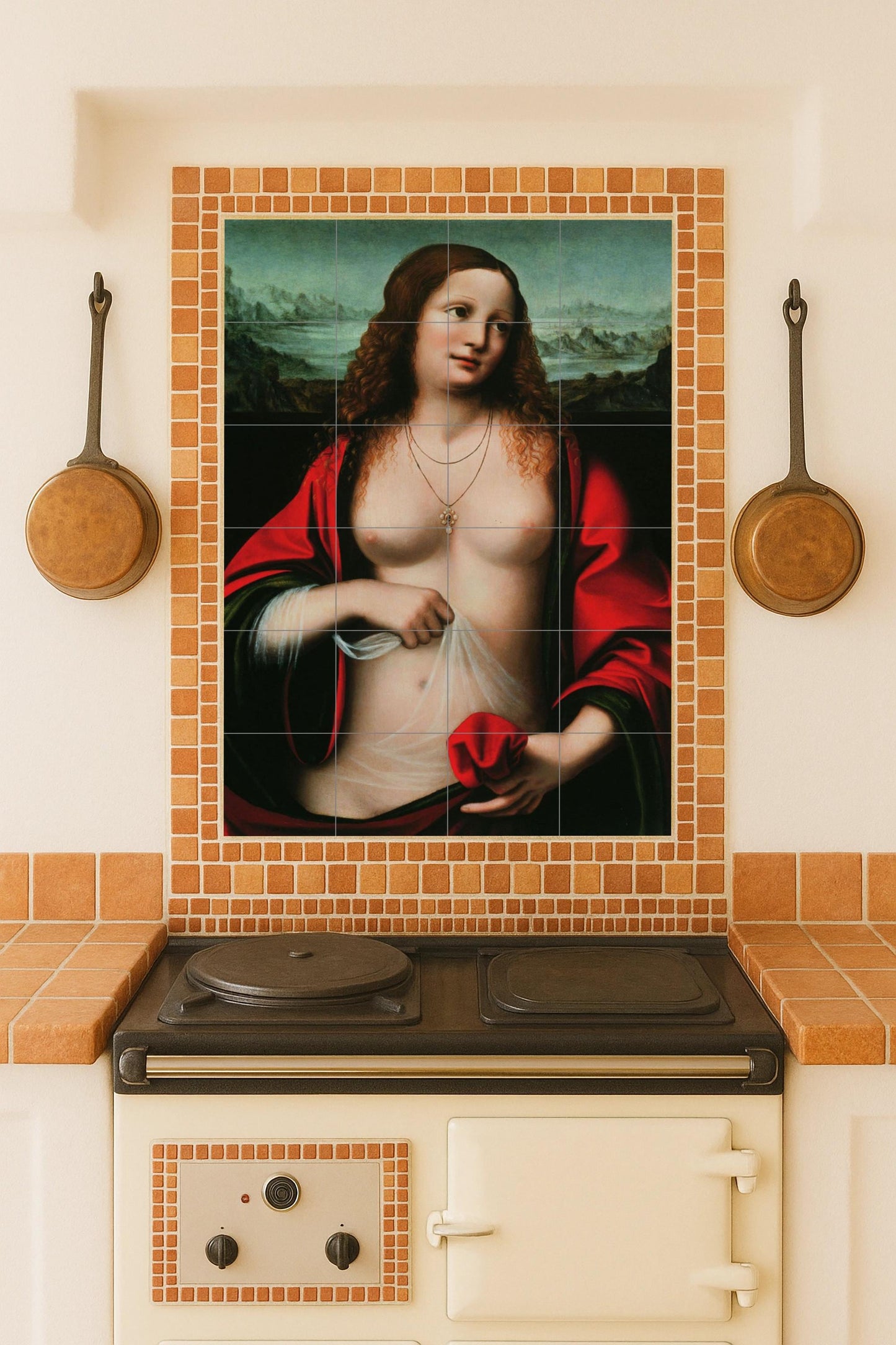 Mary Magdalena — Folk-Art Décor · Tile Wall Art