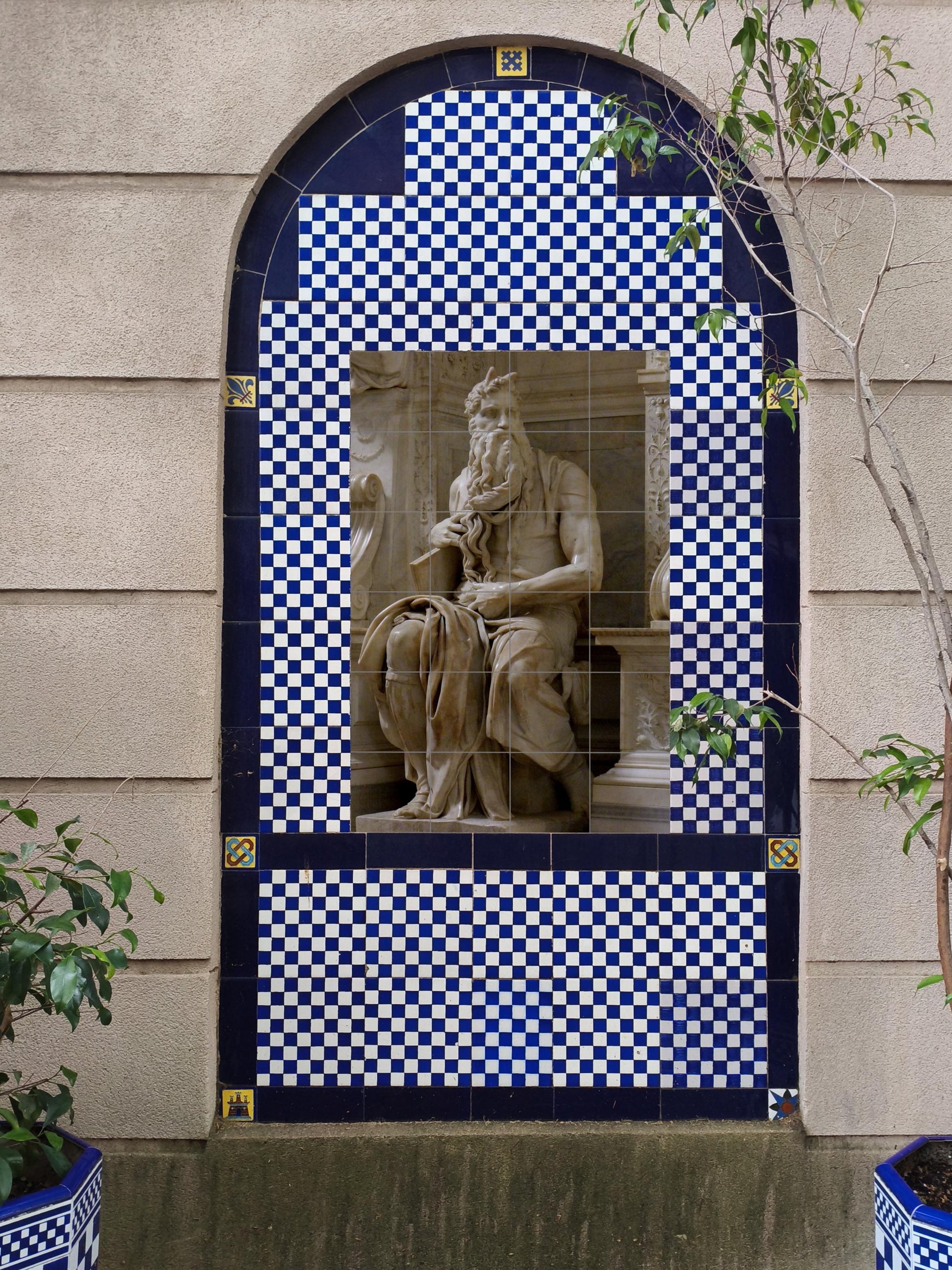 Ceramic Tile Mural: Moisés — Folk-Art Décor