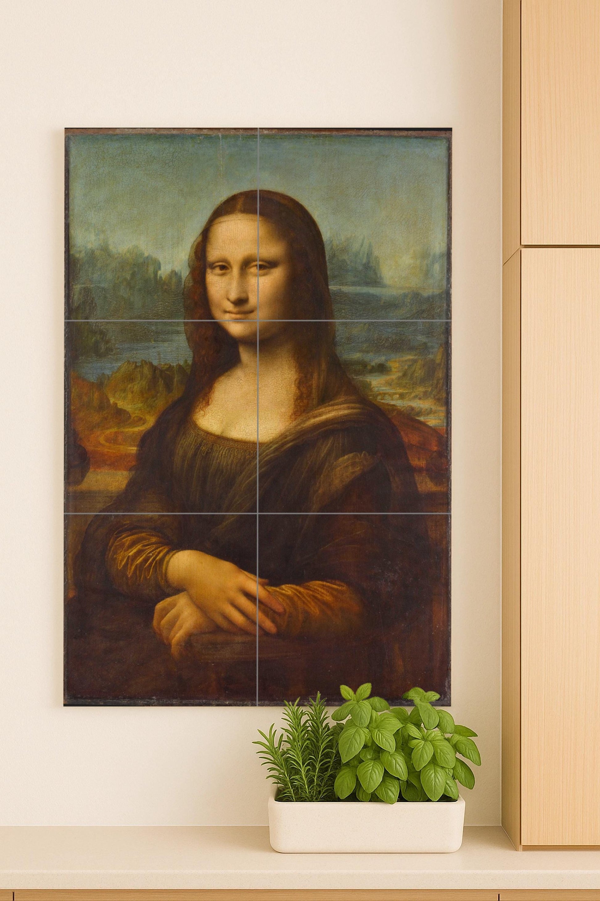 Mona Lisa · Fresque Céramique — Décor d'Art Populaire