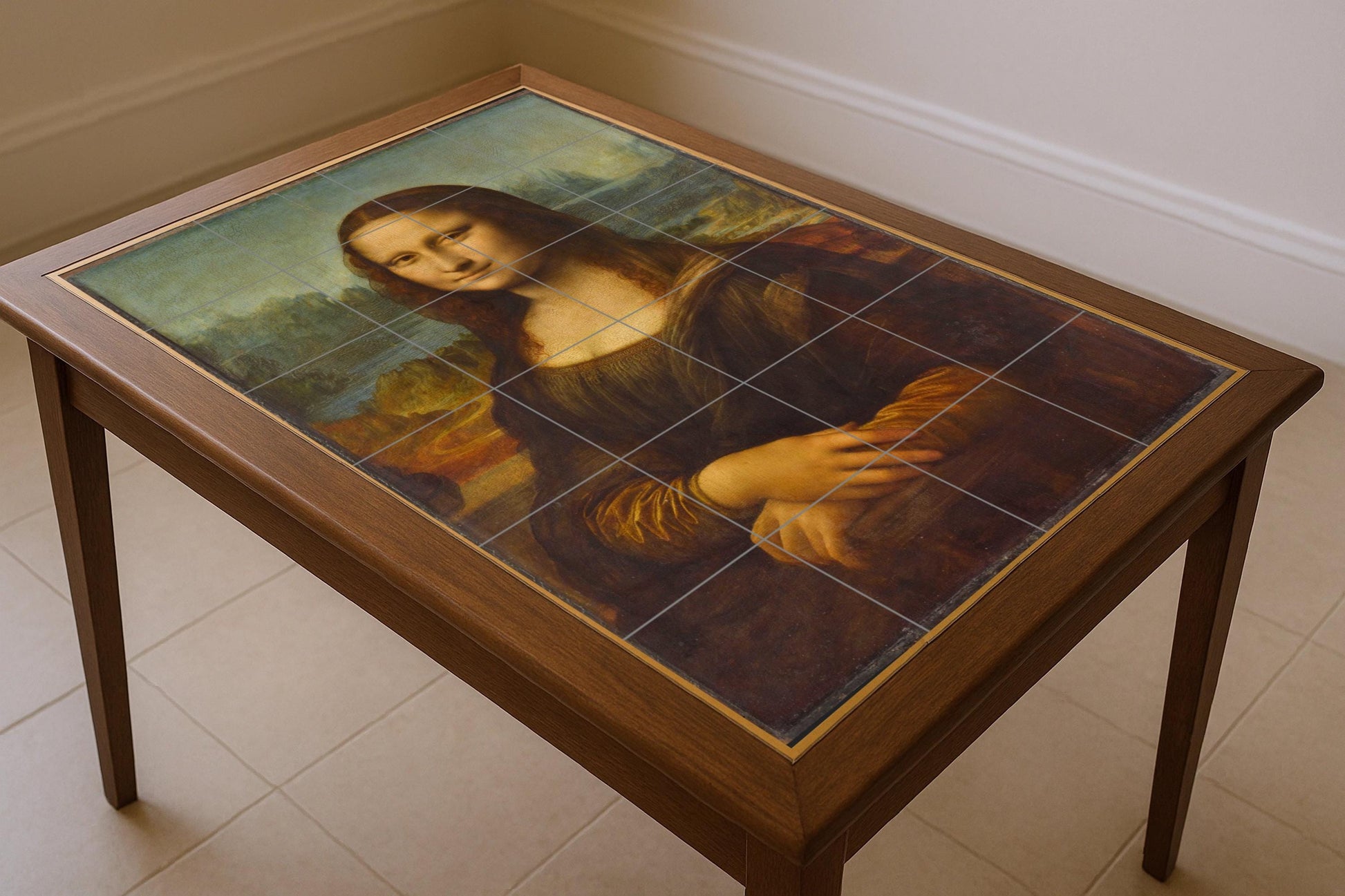 Mona Lisa · Fresque Céramique — Décor d'Art Populaire