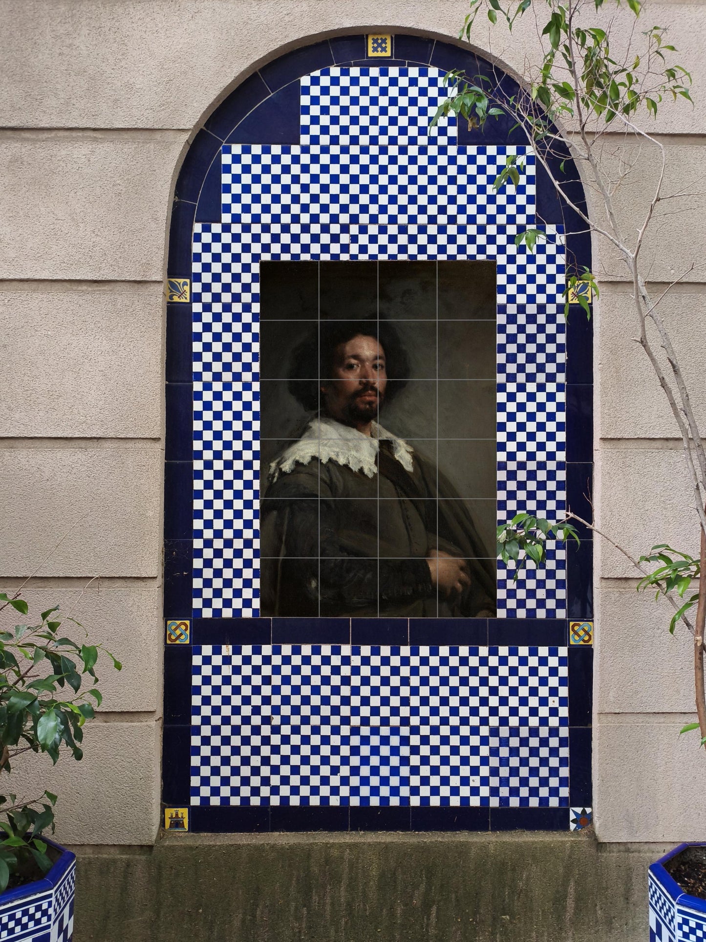 Portrait de Juan de Pareja · Fresque Céramique — Décor d'Art Populaire