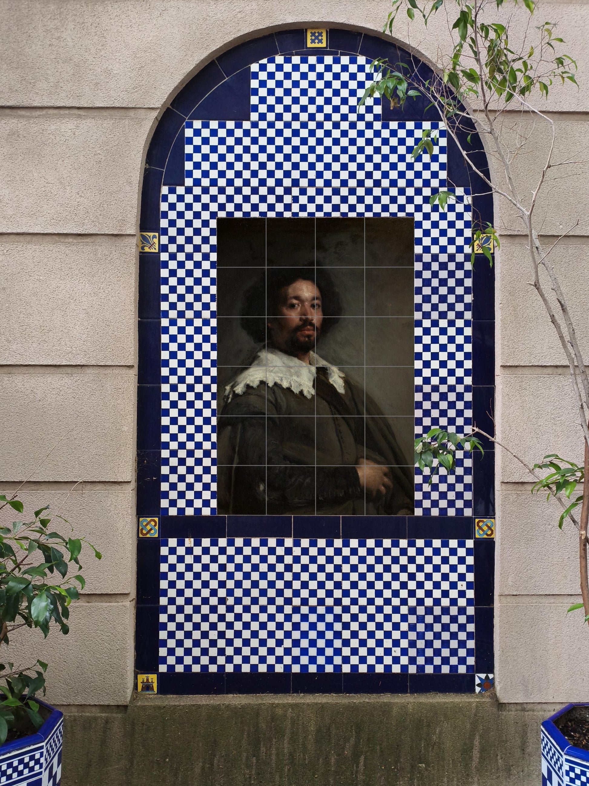 Portrait de Juan de Pareja · Fresque Céramique — Décor d'Art Populaire