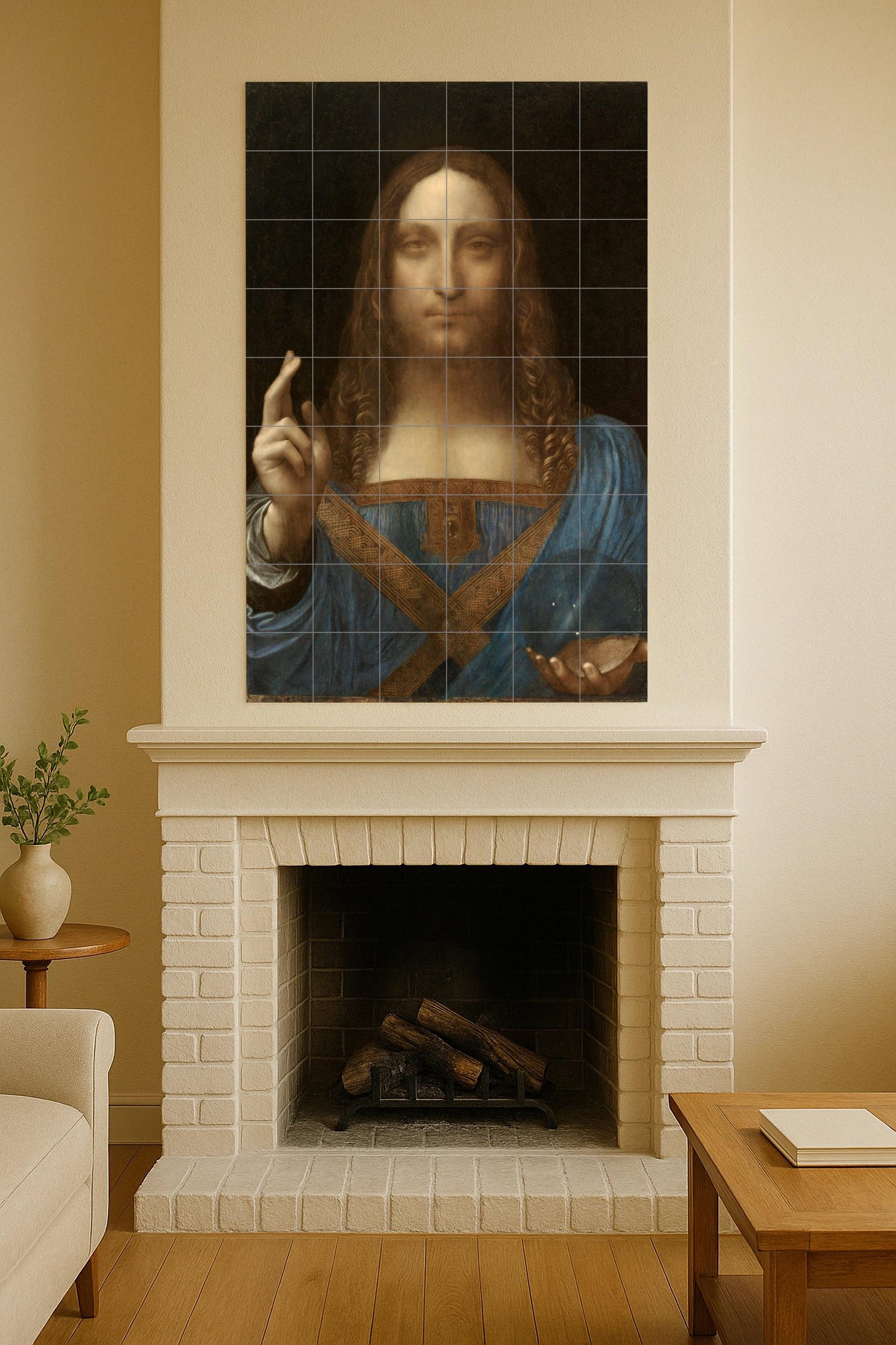 Salvator Mundi — Art Populaire et Ornemental, Art Mural en Céramique