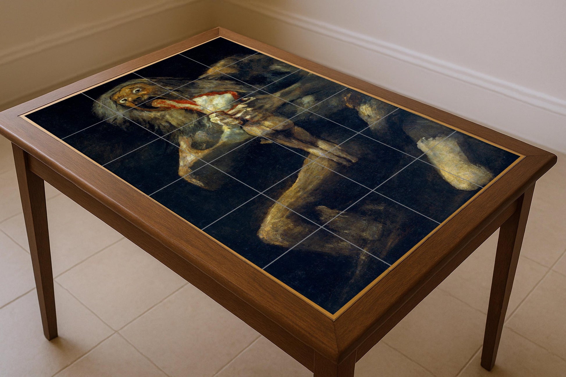 Cerámica "Saturno devorando a su hijo" - Arte mural de Goya — Art Populaire et Ornemental, Art Mural en Céramique