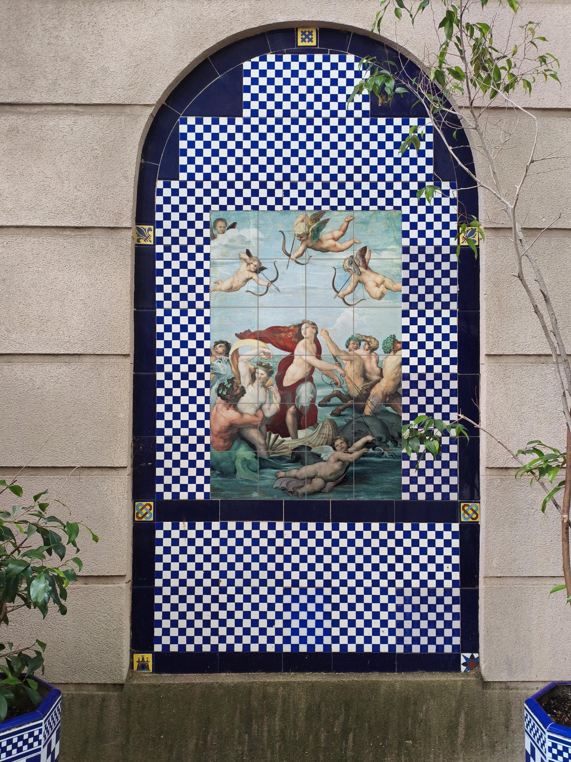 Triunfo of Galatea · Ceramic Wall Mural — Decorative Pattern Mural