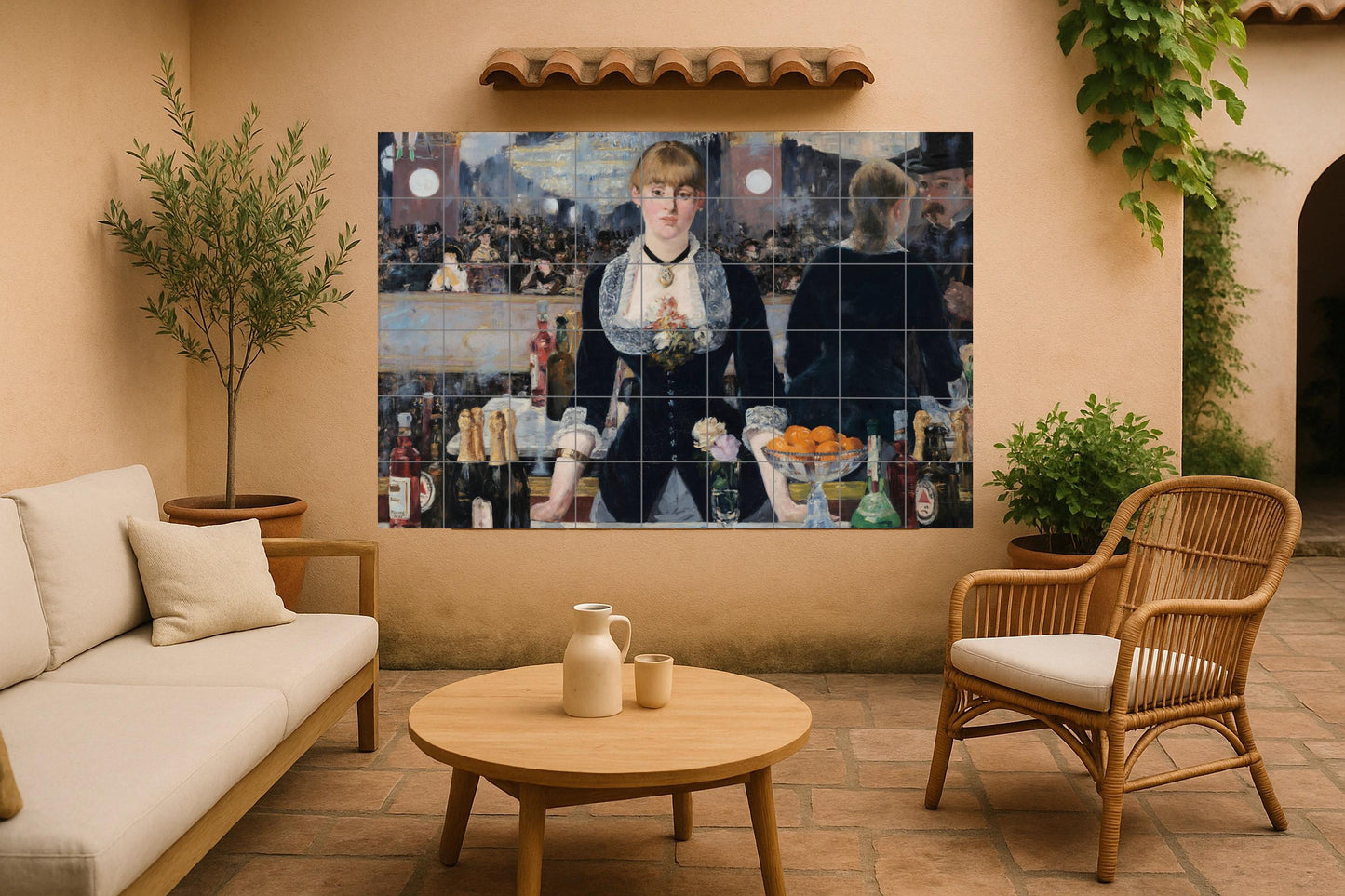 Un bar en el Folies-Bergère - Mural de azulejos de cerámica - Édouard…